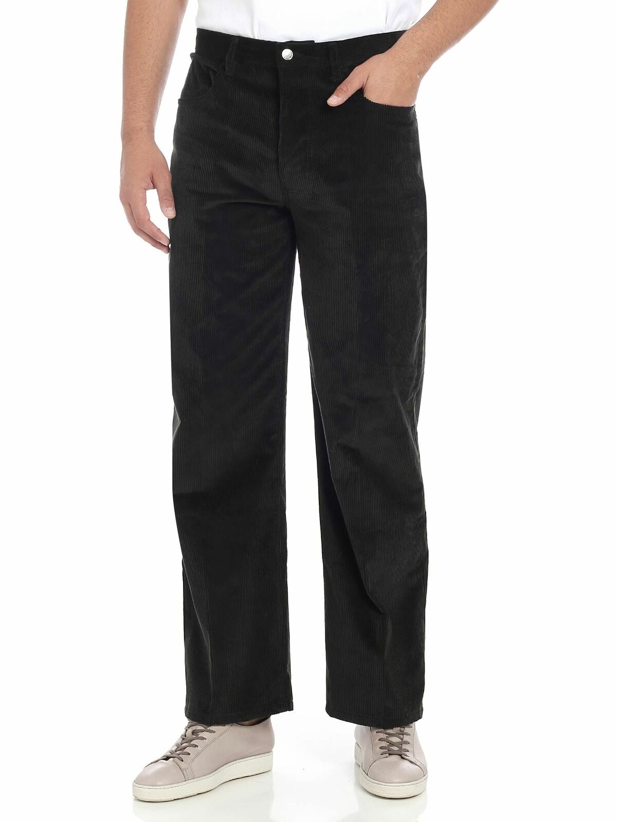 Green corduroy 5-pocket trousers 5PA3121MF53 (KENZO / パンツ ) | KENZO (ケンゾー)