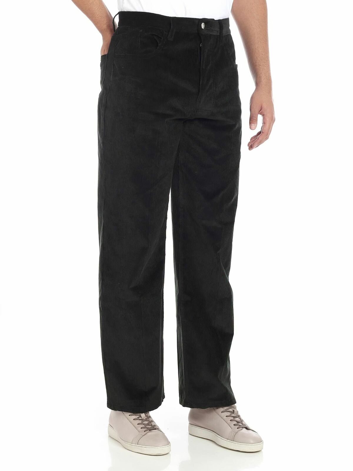 Green corduroy 5-pocket trousers 5PA3121MF53 (KENZO / パンツ ) | KENZO (ケンゾー)(1)