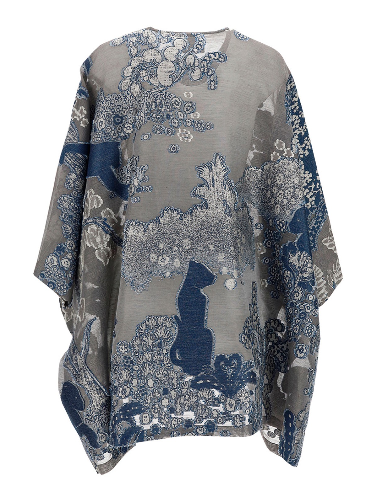 Cotton jacquard poncho 1SHGG0KXT029QF8MN (GIORGIO ARMANI / コート・ダウン ) | GIORGIO ARMANI (ジョルジオ アルマーニ)(1)