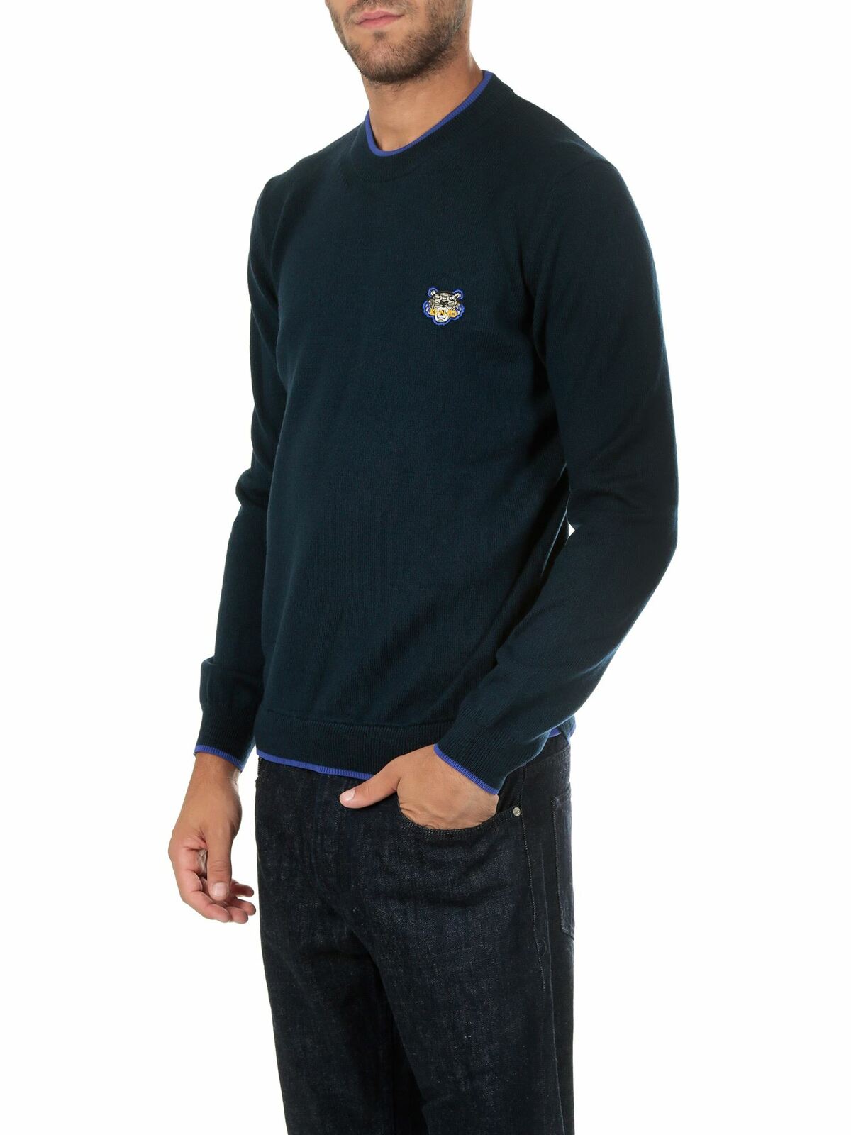 Blue Tiger logo pullover 5PU2023AB76AW18 (KENZO / ニット・セーター・カーディガン ) | KENZO (ケンゾー)(1)