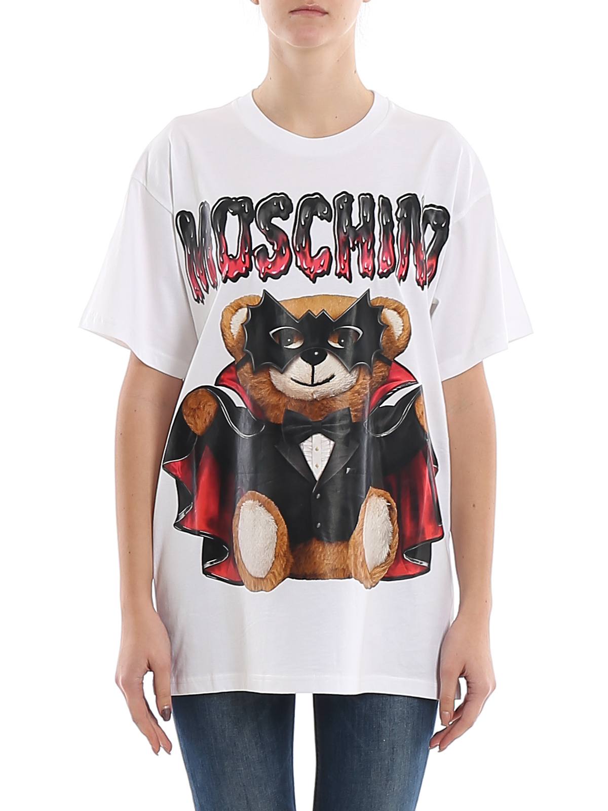 Bat Teddy printed oversized T-shirt 71105401001 (MOSCHINO / Tシャツ・カットソー ) | MOSCHINO (モスキーノ)(2)