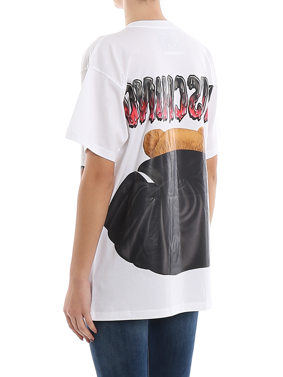 Bat Teddy printed oversized T-shirt 71105401001 (MOSCHINO / Tシャツ・カットソー ) | MOSCHINO (モスキーノ)(3)
