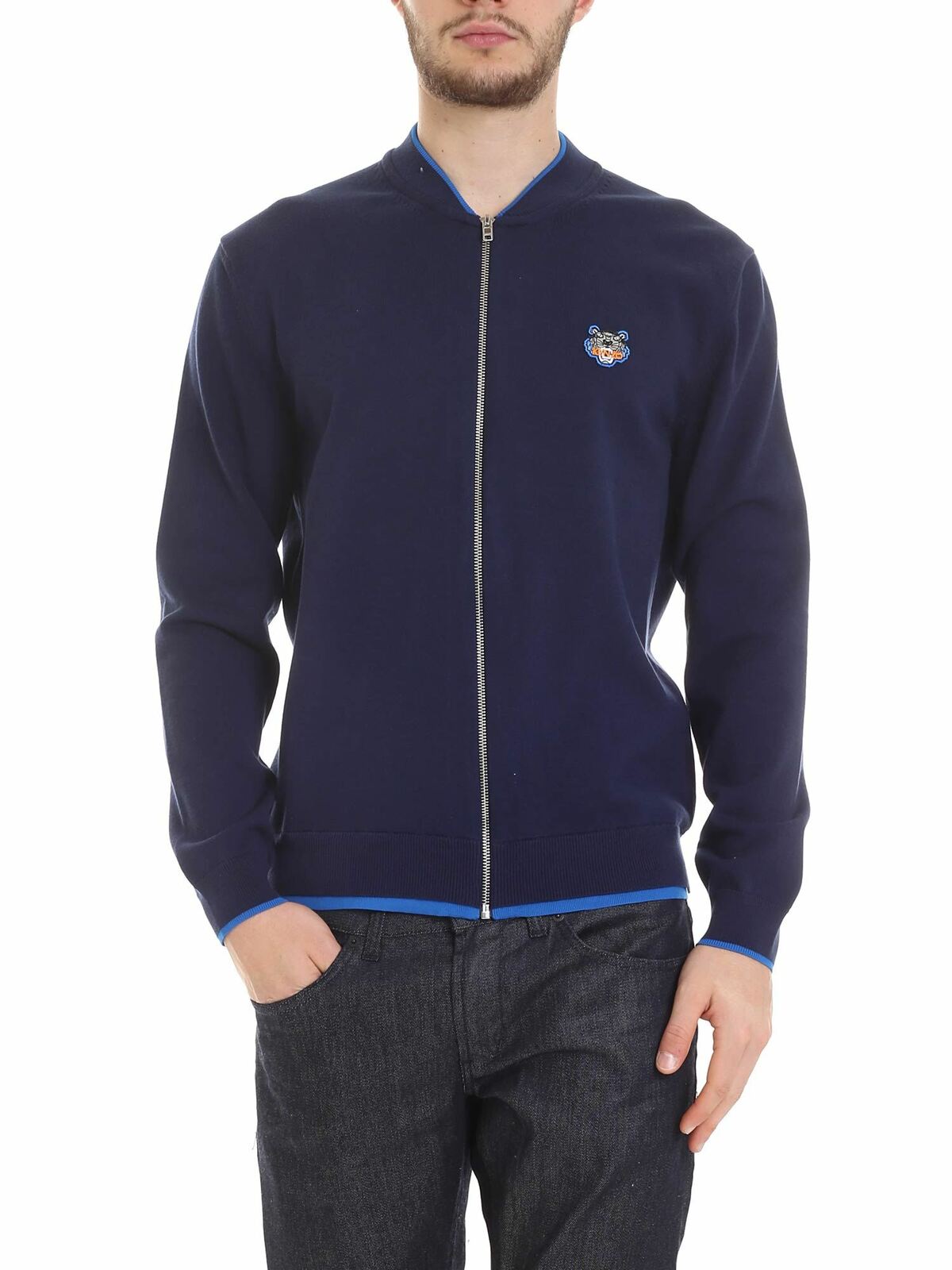Sweatshirt with blue Tiger logo 5CA1023AB76 (KENZO / スウェット・フーディー ) | KENZO (ケンゾー)