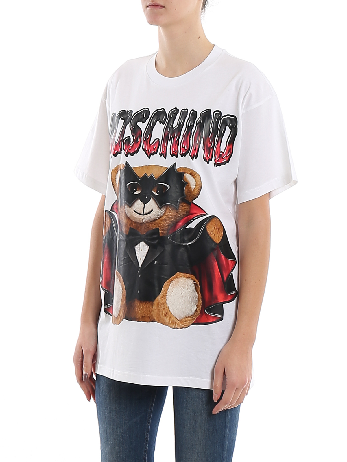 Bat Teddy printed oversized T-shirt 71105401001 (MOSCHINO / Tシャツ・カットソー ) | MOSCHINO (モスキーノ)(4)