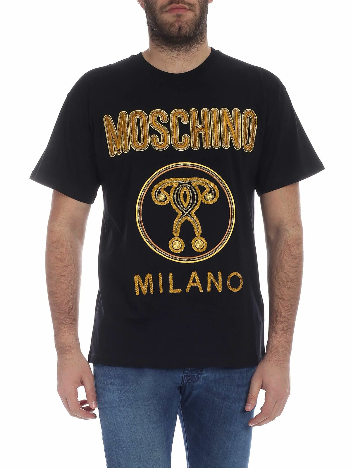 Moschino Double Question black t-shirt 071002401555 (MOSCHINO / Tシャツ・カットソー ) | MOSCHINO (モスキーノ)