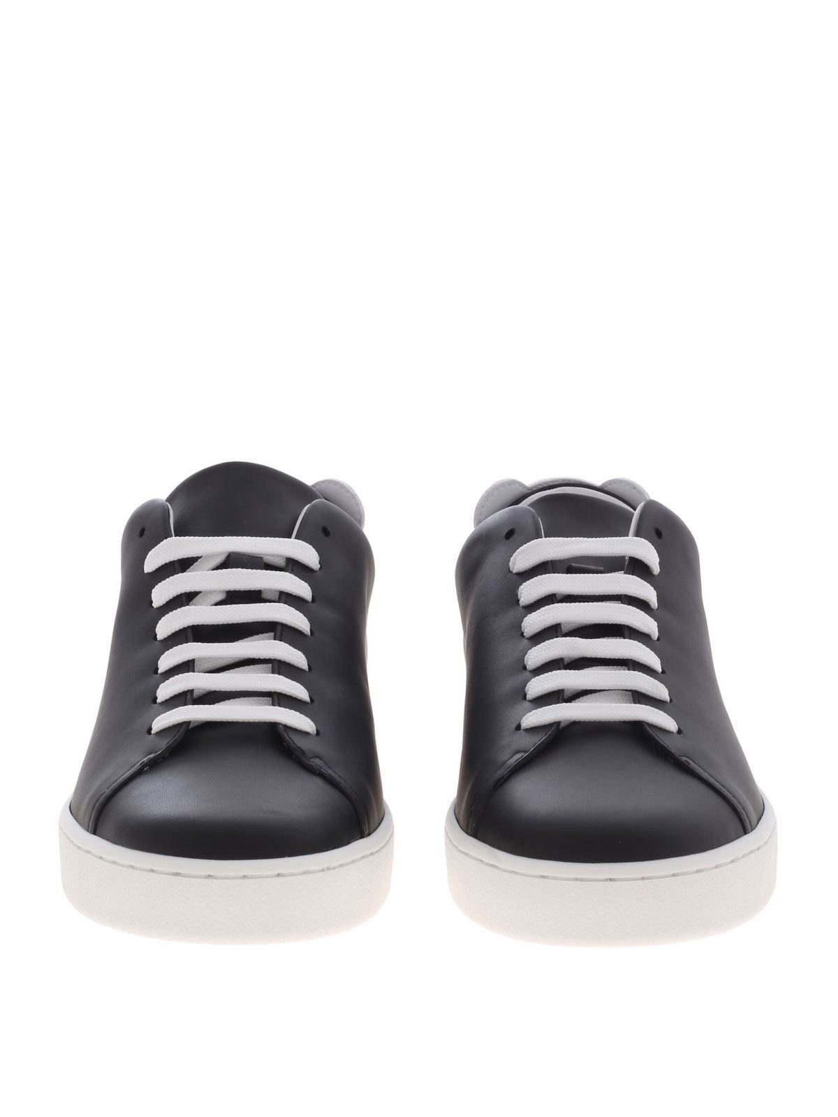 Teddy logo and patch sneakers in black MB15022G1AGA100A (MOSCHINO / スニーカー ) | MOSCHINO (モスキーノ)(2)