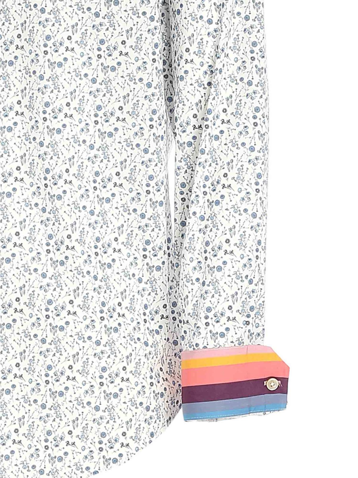 Flower print shirt in white M1R006LF0133901 (Paul Smith / シャツ・ブラウス ) | Paul Smith (ポール・スミス)(2)