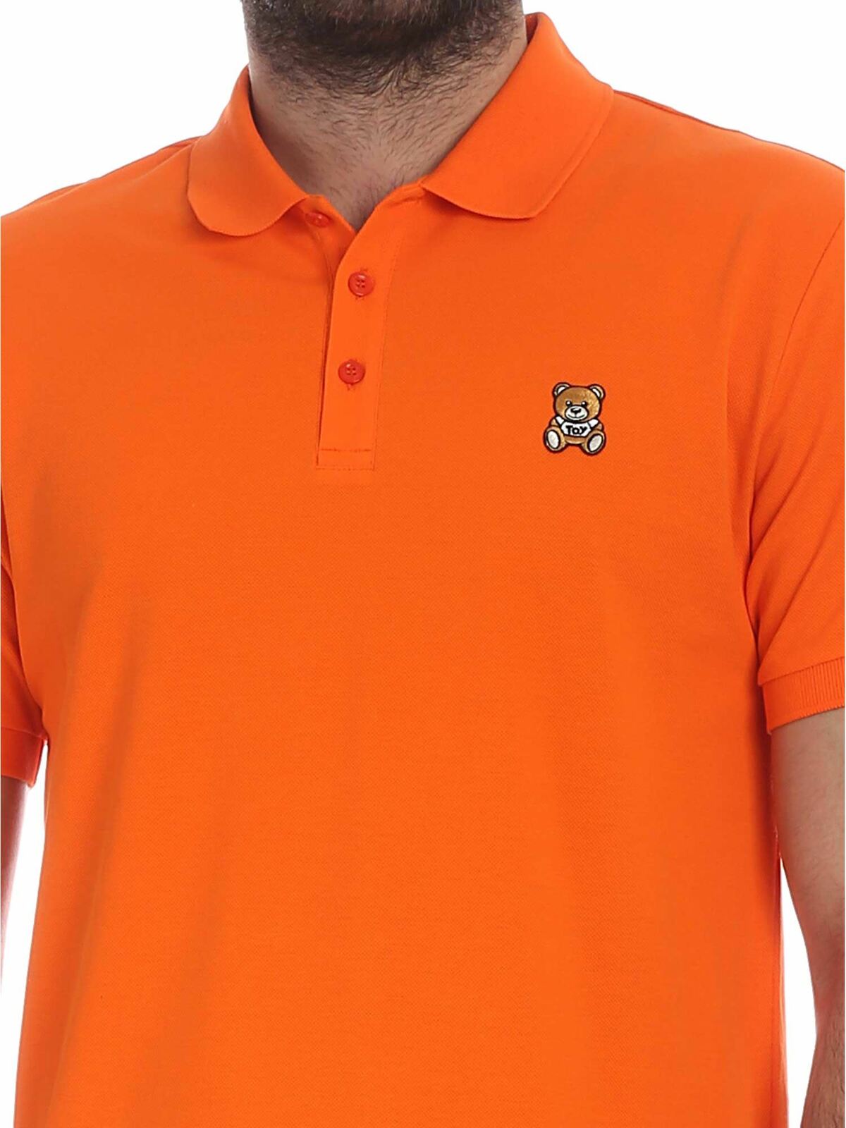Orange polo with Moschino Teddy Bear 120302421064 (MOSCHINO / ポロシャツ ) | MOSCHINO (モスキーノ)(3)