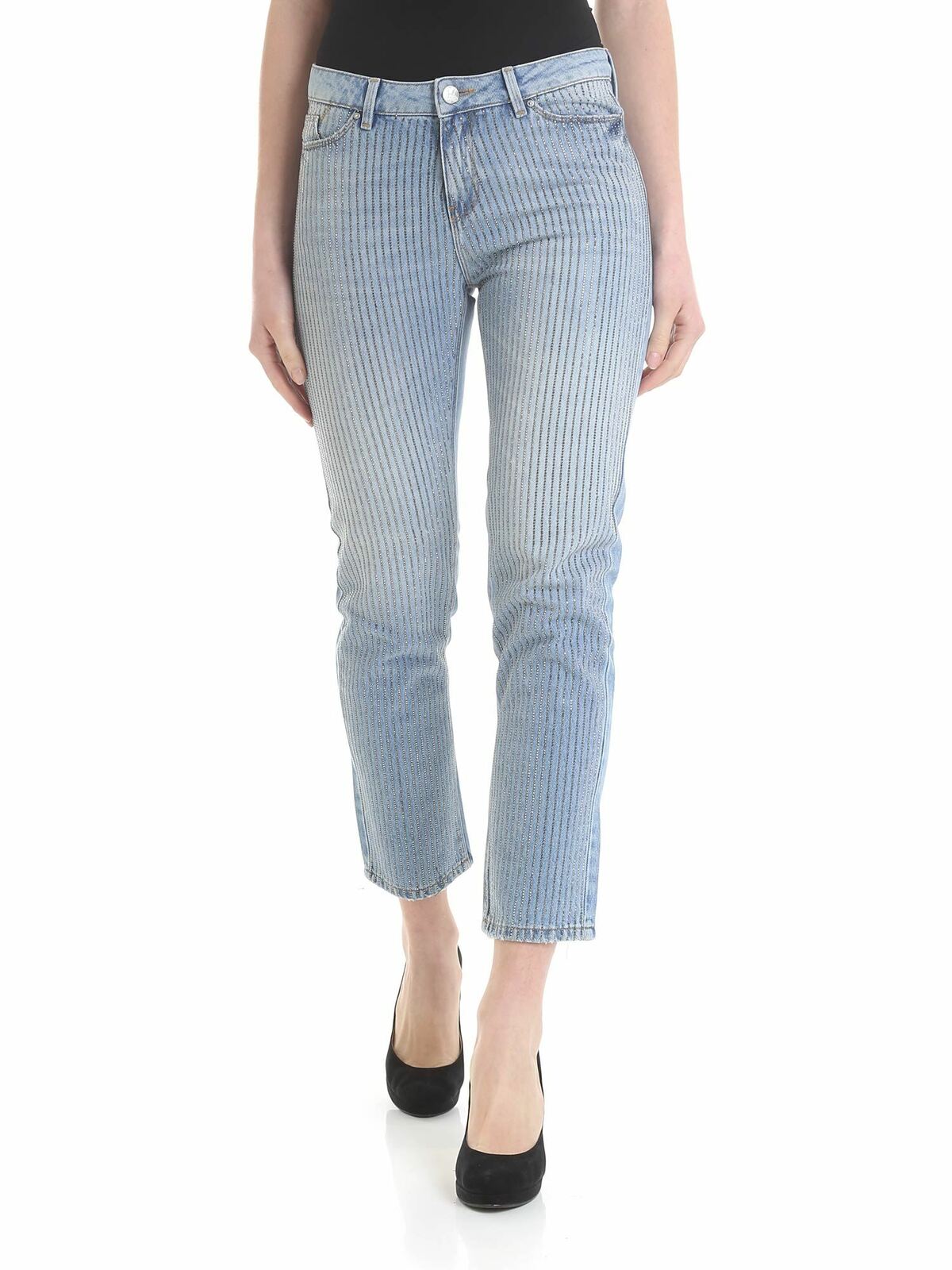 Light blue Sparkle Girlfriend jeans 91KW1804D23 (KARL LAGERFELD / ジーンズ ) | KARL LAGERFELD (カール・ラガーフェルド)