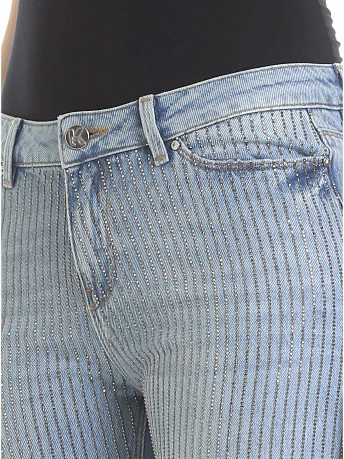 Light blue Sparkle Girlfriend jeans 91KW1804D23 (KARL LAGERFELD / ジーンズ ) | KARL LAGERFELD (カール・ラガーフェルド)(3)