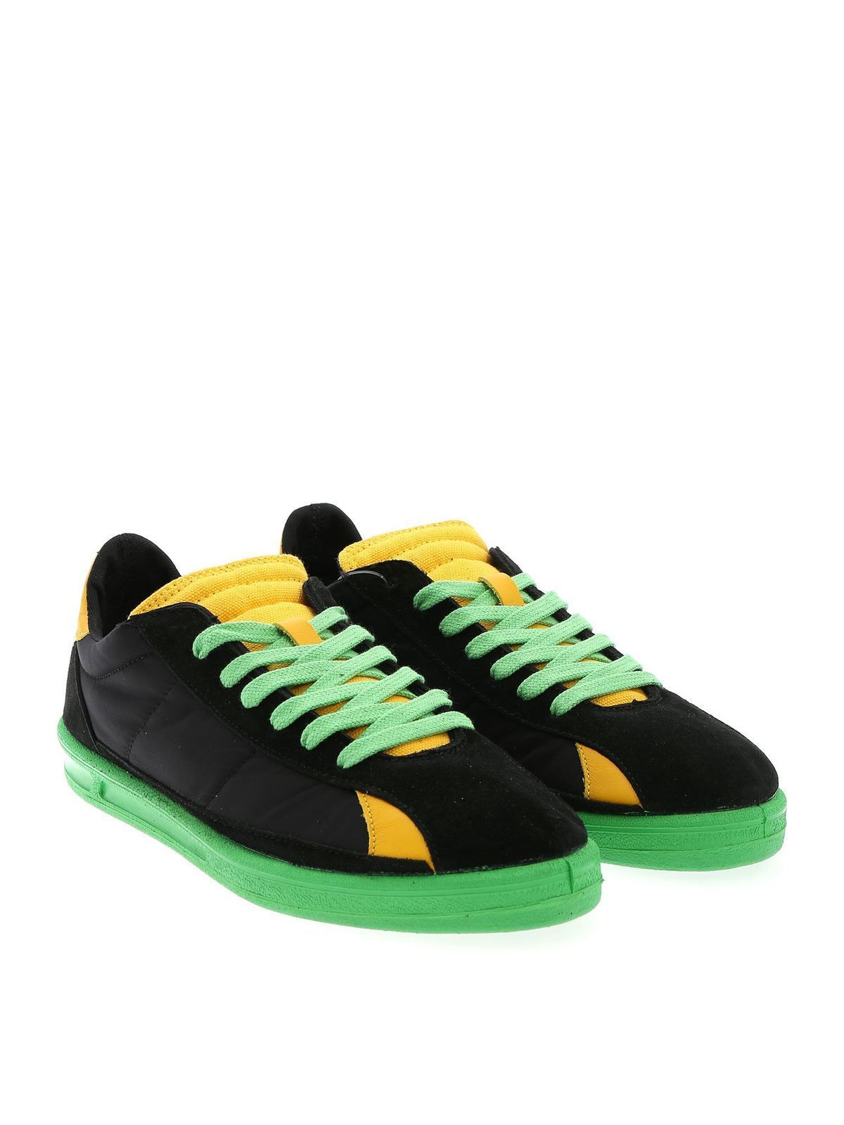 Black yellow and green sneakers S286011 (Comme Des Garçons SHIRT / スニーカー ) | Comme Des Garçons SHIRT (コムデギャルソン シャツ)(1)