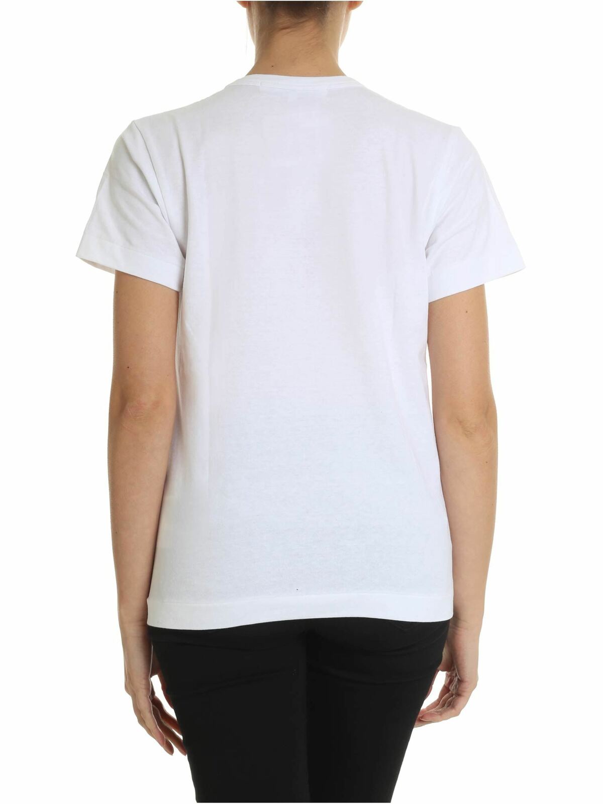 White t-shirt with red heart AZT1990512 (PLAY Comme Des Garçons / Tシャツ・カットソー ) | PLAY Comme Des Garçons (プレイ コムデギャルソン)(2)