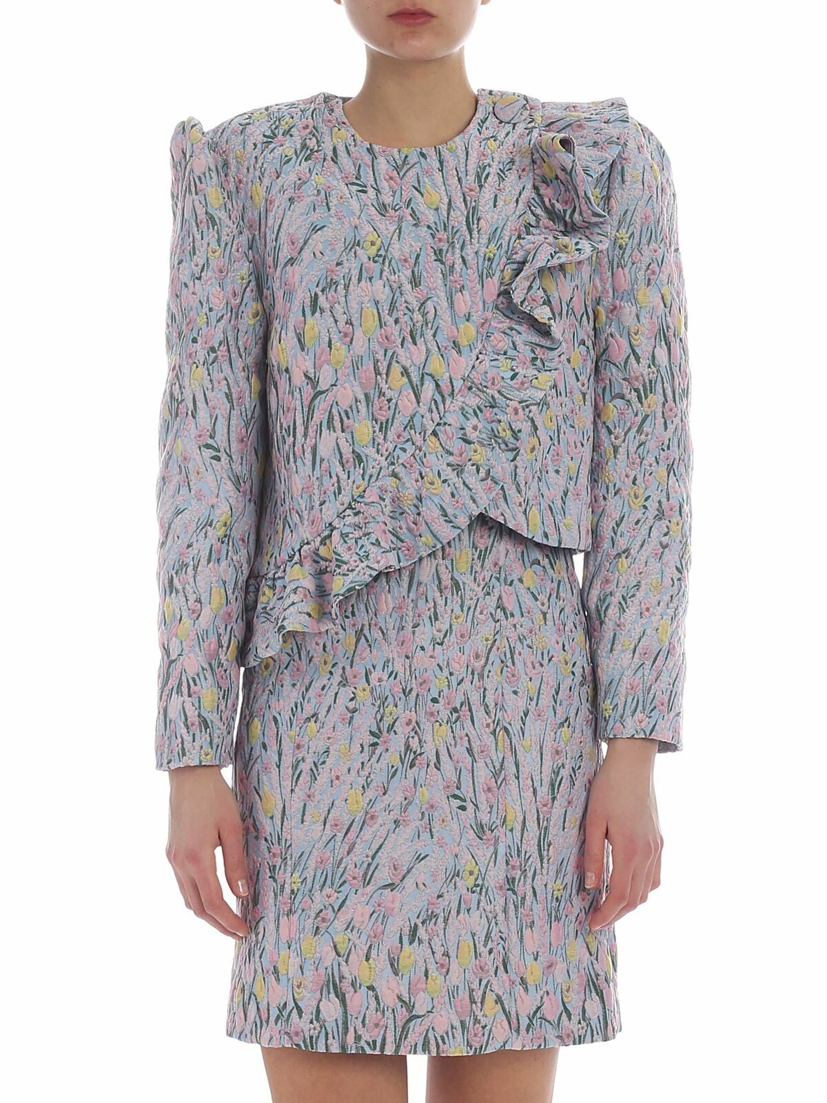 Erba embroidered jacket with pastel flowers 91VV10273 (VIVETTA / スーツ・ジャケット ) | VIVETTA (ヴィヴェッタ)