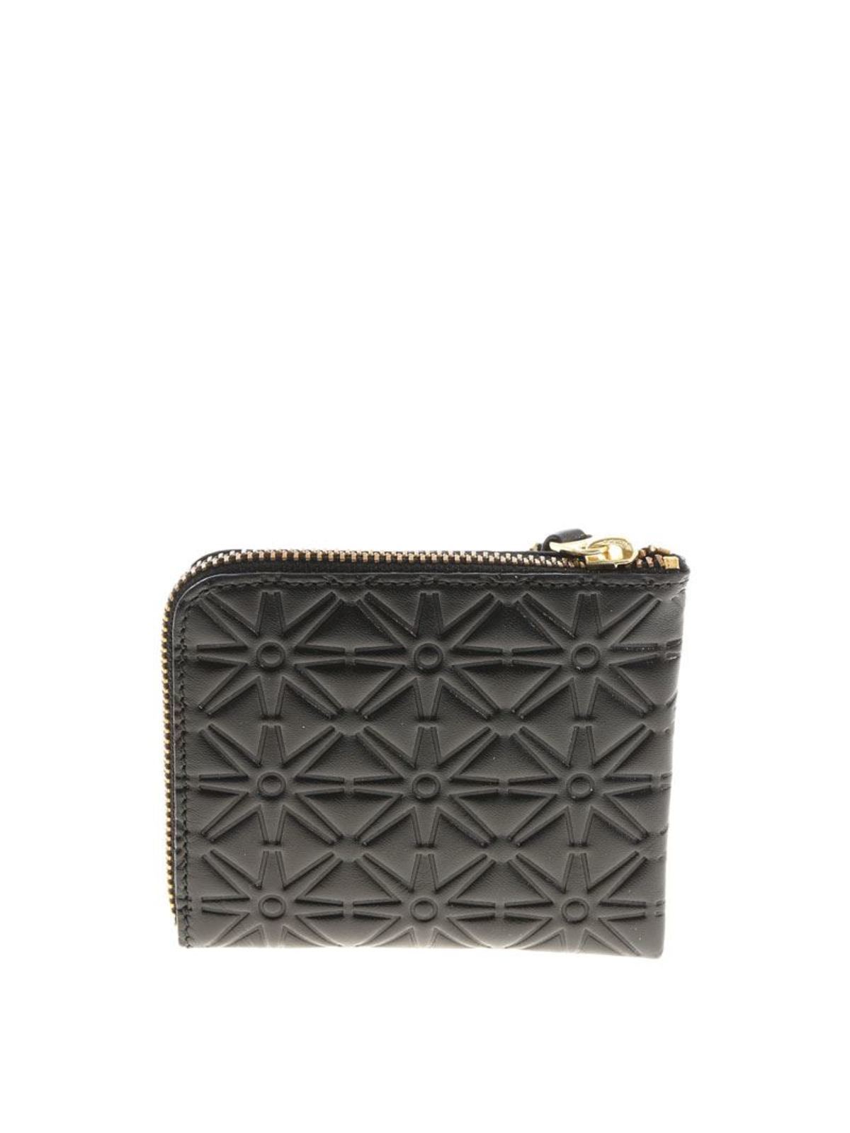 Black embossed leather purse SA310EABLACK (Comme Des Garçons Wallet / 財布・カードケース ) | Comme Des Garçons Wallet (コムデギャルソン ウォレット)(2)
