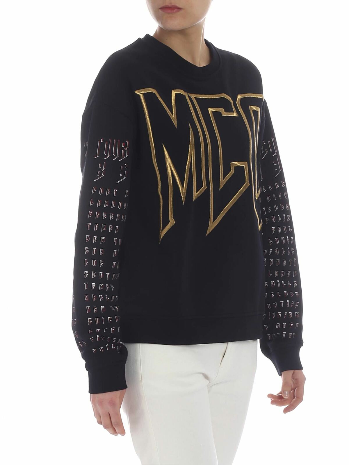 Black sweatshirt with McQ logo 472273RMJ731000 (McQ / スウェット・フーディー ) | McQ (マックキュー)(1)