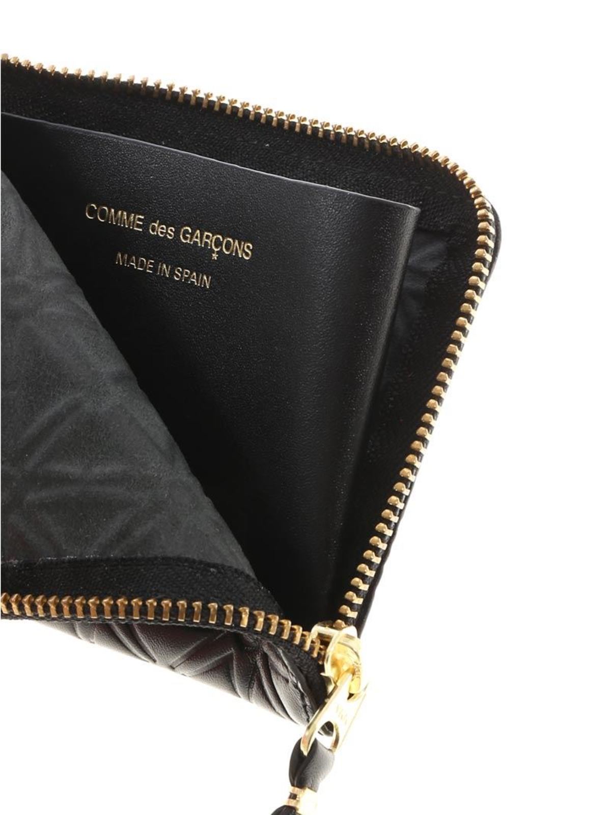 Black embossed leather purse SA310EABLACK (Comme Des Garçons Wallet / 財布・カードケース ) | Comme Des Garçons Wallet (コムデギャルソン ウォレット)(4)