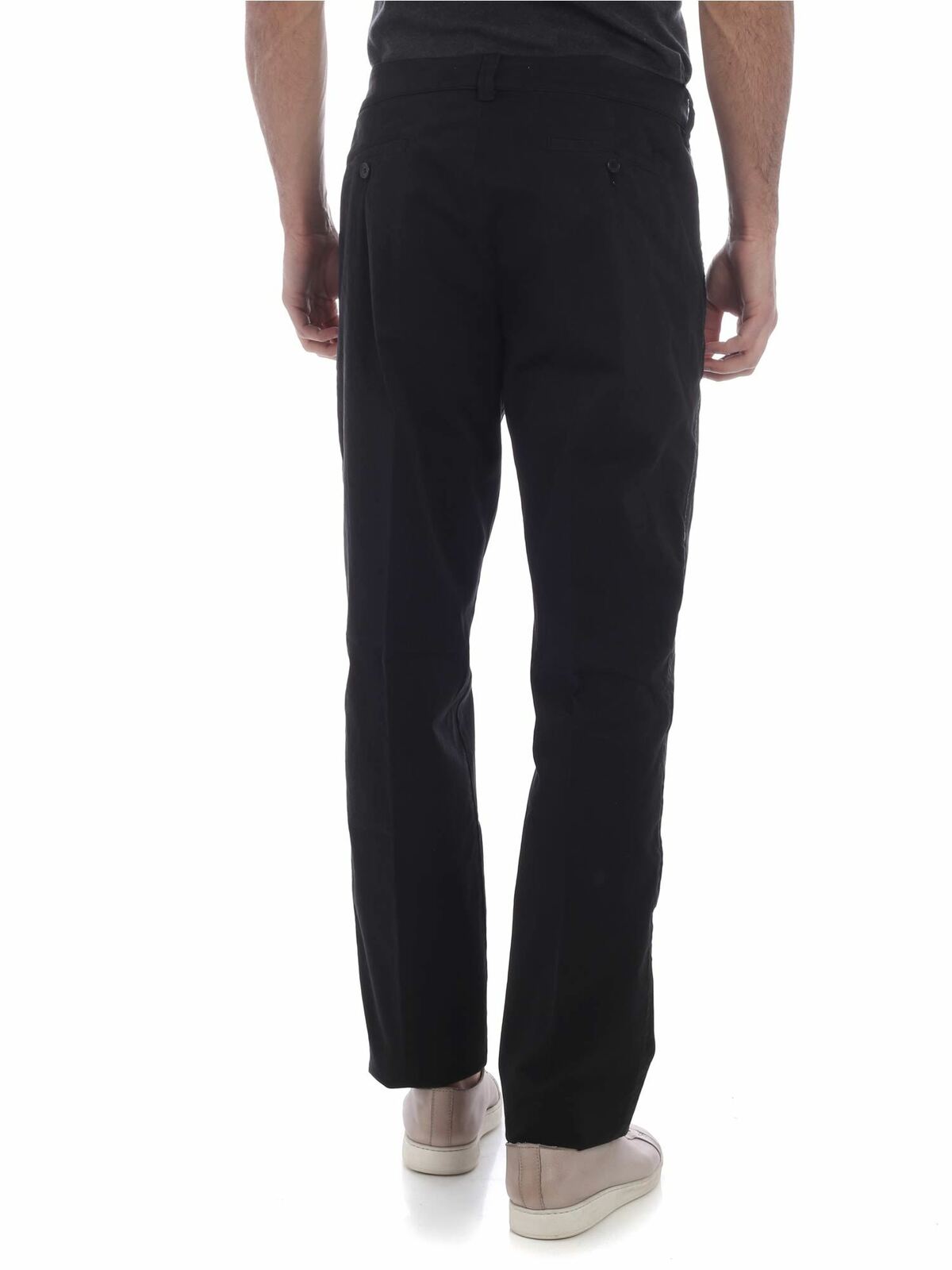 Black chino trousers with green stitching 5PA2121TA99 (KENZO / パンツ ) | KENZO (ケンゾー)(2)