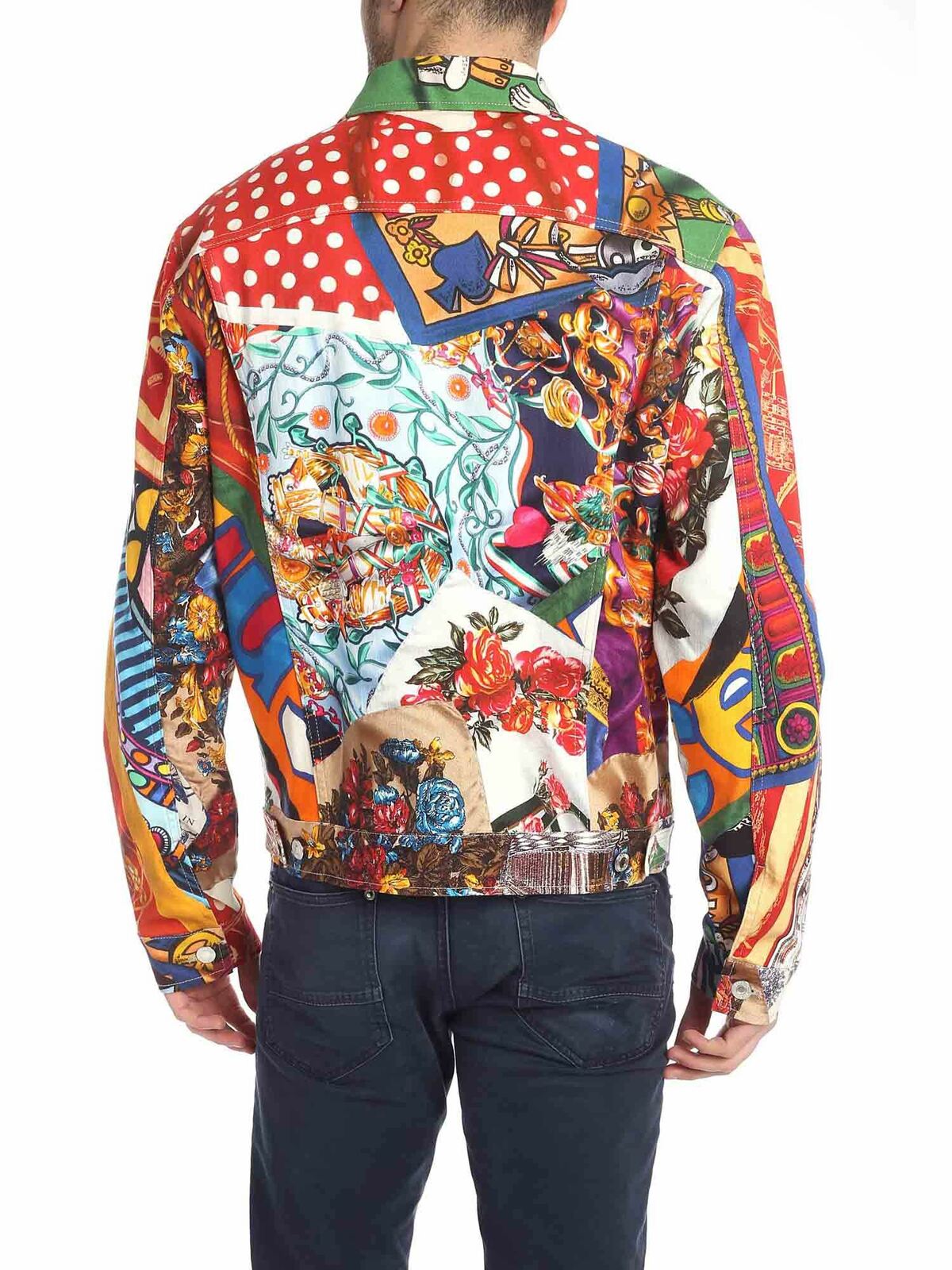 Multicolor jacket with foulard print 062302571888 (MOSCHINO / ジーンズ ) | MOSCHINO (モスキーノ)(2)