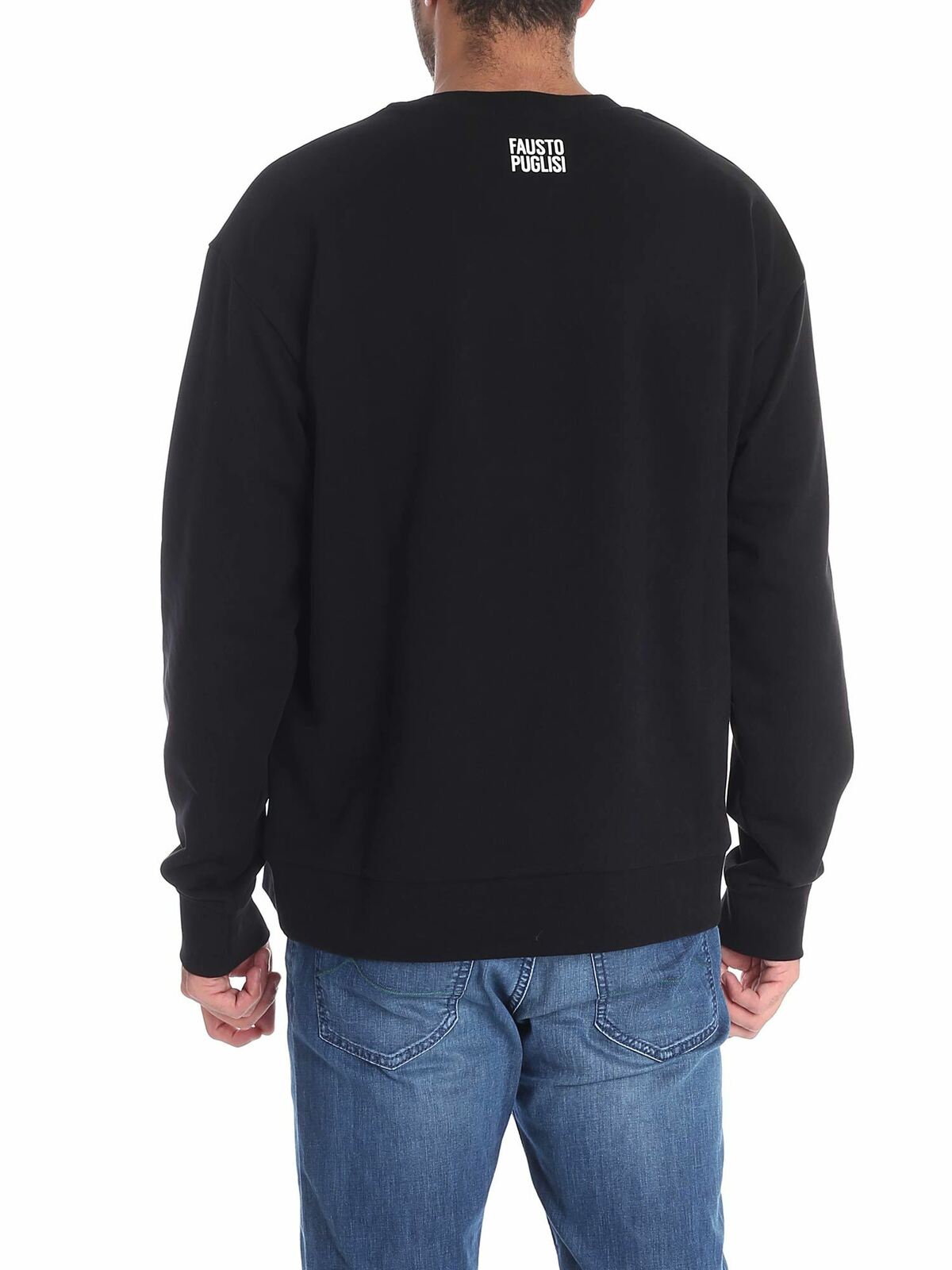 Black sweatshirt 1976 print FPU7113P0306999 (FAUSTO PUGLISI / スウェット・フーディー ) | FAUSTO PUGLISI (ファウスト プリージ)(2)