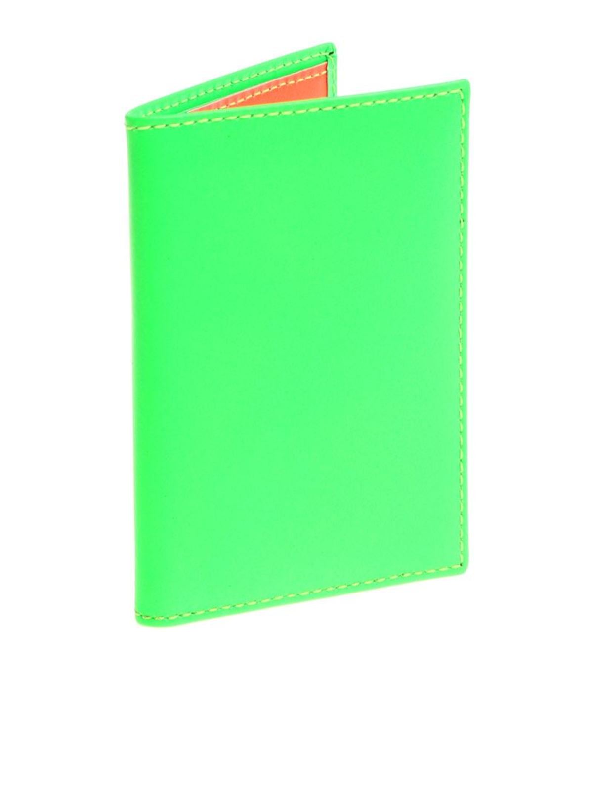 Neon green cards holder SA6400SFGREEN (Comme Des Garçons Wallet / 財布・カードケース ) | Comme Des Garçons Wallet (コムデギャルソン ウォレット)(1)