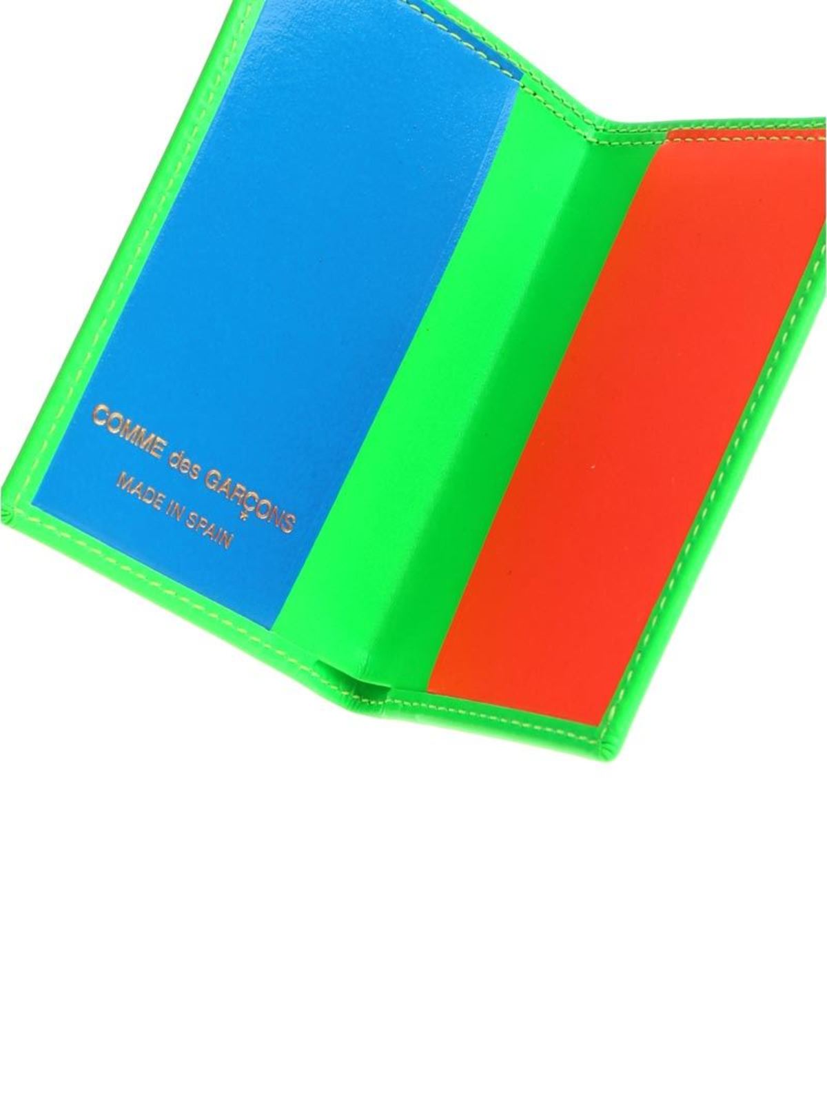 Neon green cards holder SA6400SFGREEN (Comme Des Garçons Wallet / 財布・カードケース ) | Comme Des Garçons Wallet (コムデギャルソン ウォレット)(4)