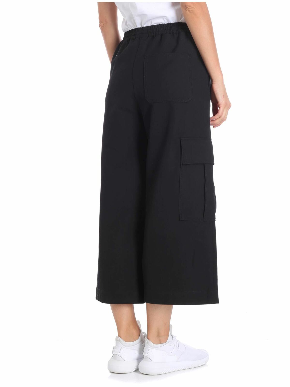 Black crop trousers with pockets 2PA1765AR99 (KENZO / パンツ ) | KENZO (ケンゾー)(2)
