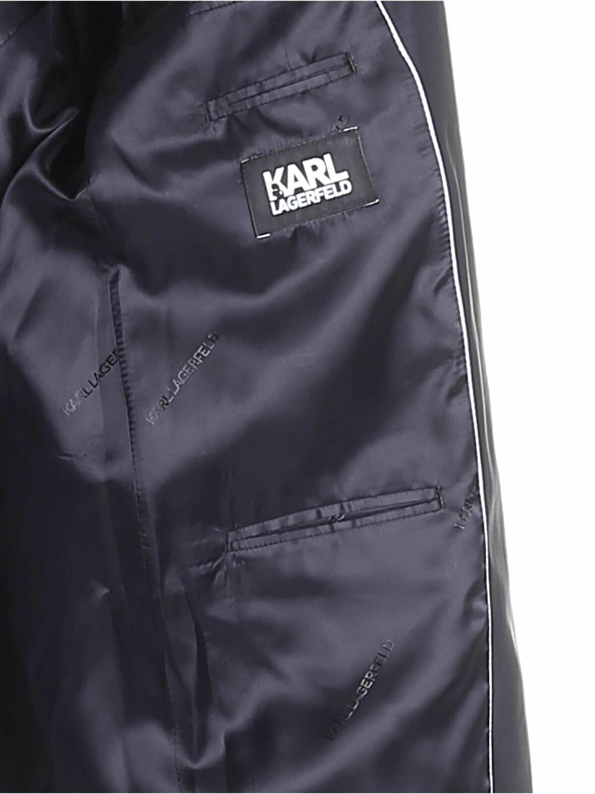 Blue two-button wool dress 115208582096670 (KARL LAGERFELD / スーツ・ジャケット ) | KARL LAGERFELD (カール・ラガーフェルド)(4)