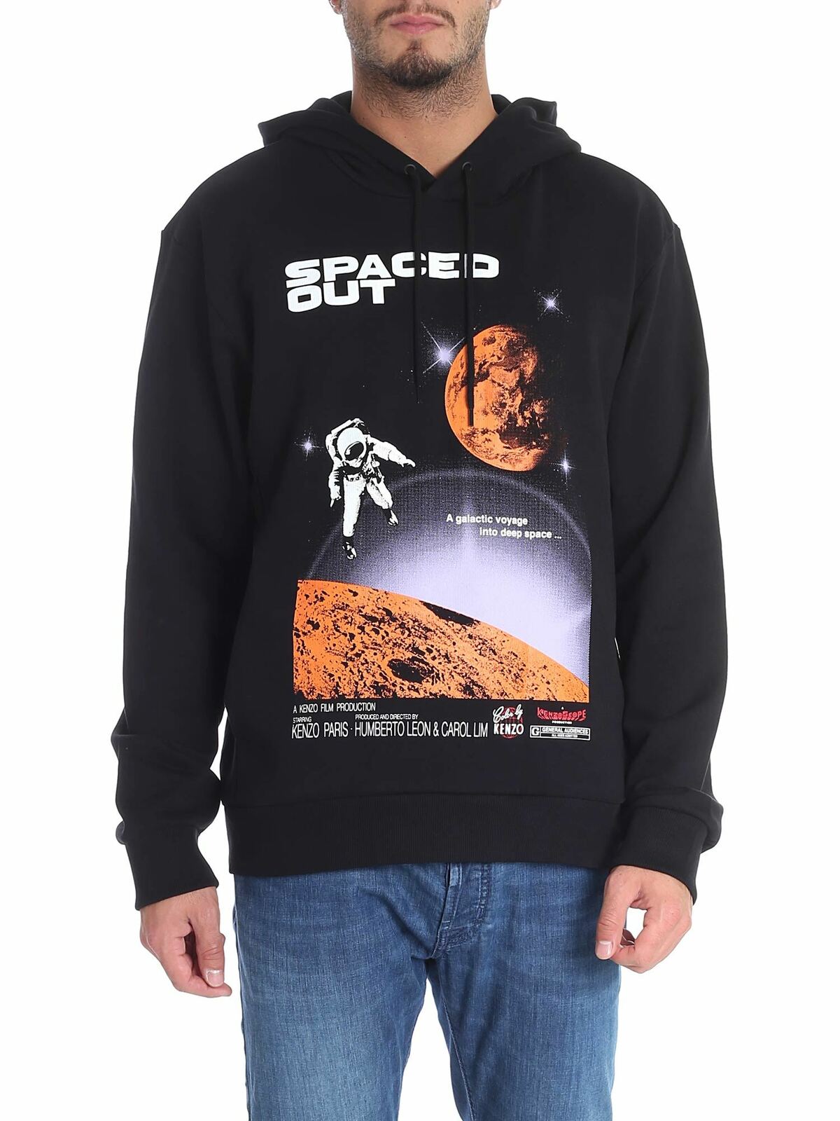 "Spaced Out" black sweatshirt 5SW4054MD99 (KENZO / スウェット・フーディー ) | KENZO (ケンゾー)