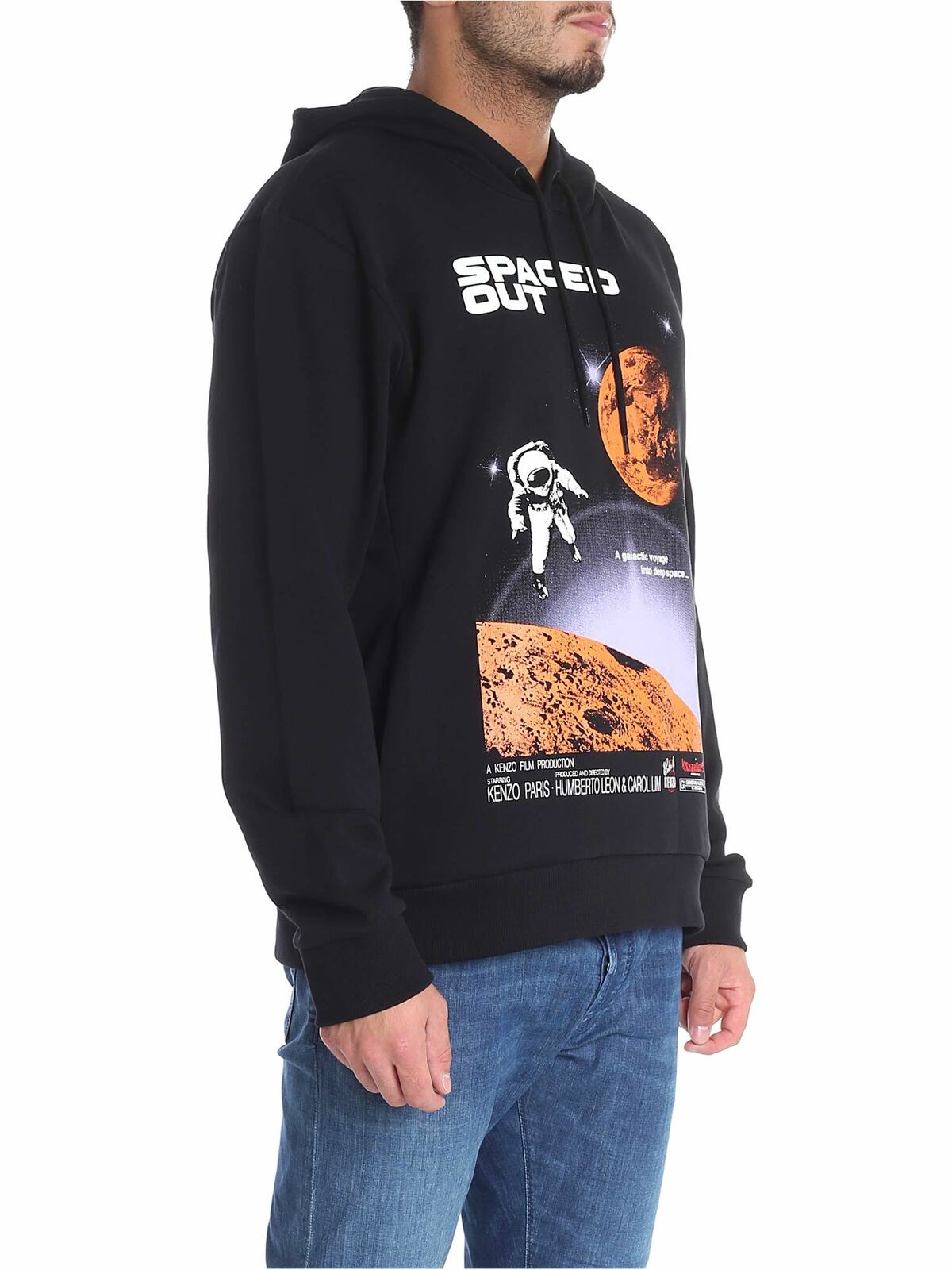 "Spaced Out" black sweatshirt 5SW4054MD99 (KENZO / スウェット・フーディー ) | KENZO (ケンゾー)(1)