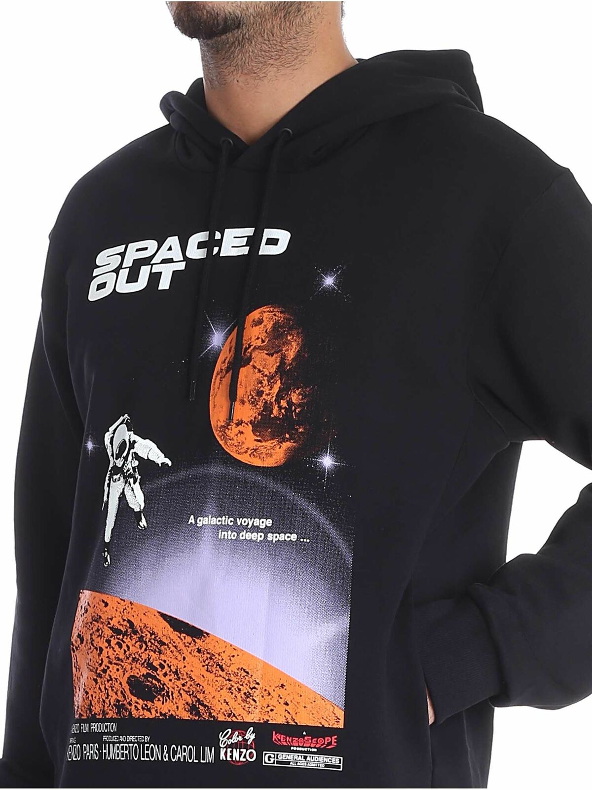 "Spaced Out" black sweatshirt 5SW4054MD99 (KENZO / スウェット・フーディー ) | KENZO (ケンゾー)(3)