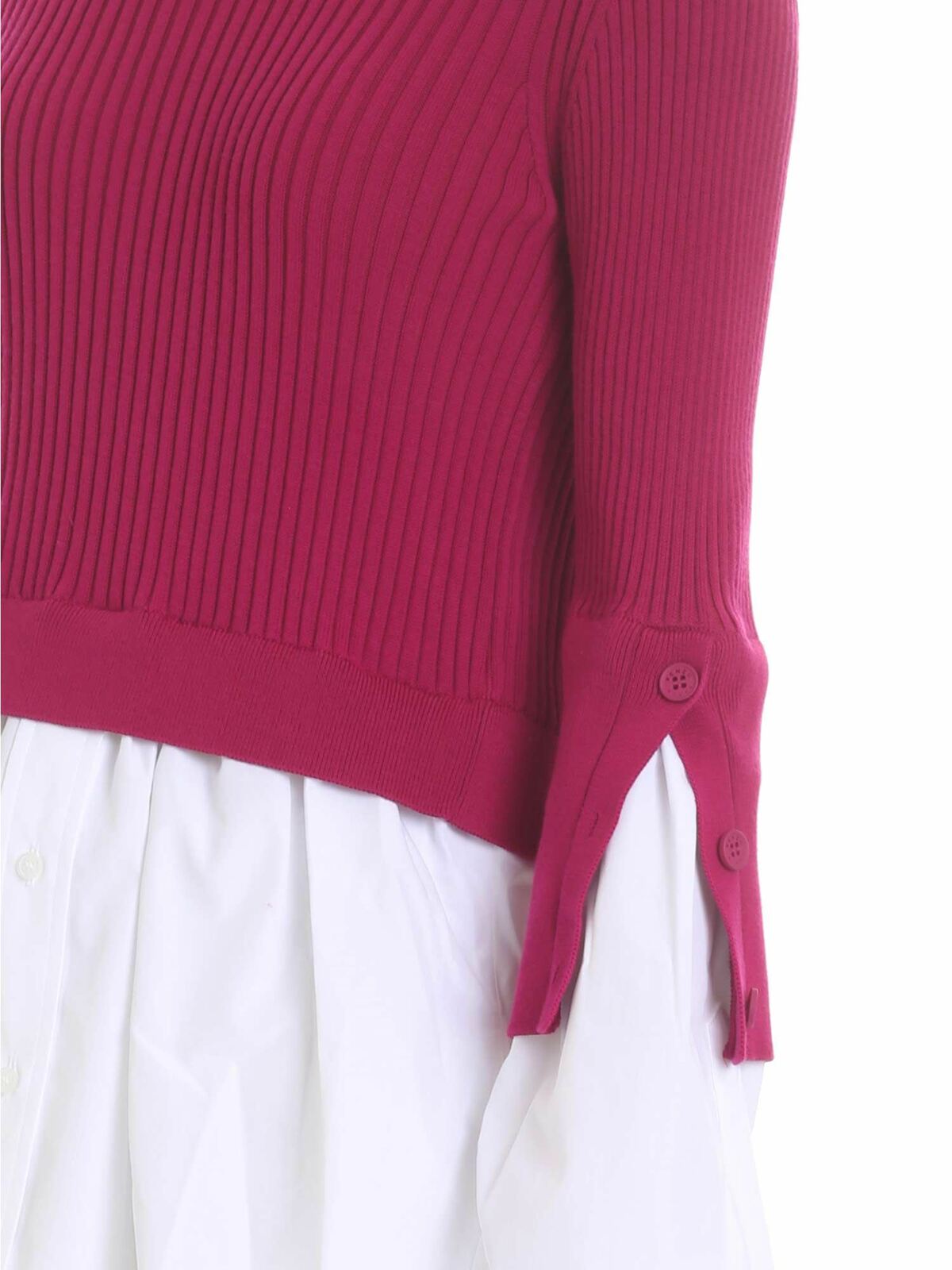 Fuchsia and white shirt pullover 2TO1325AP01 (KENZO / ニット・セーター・カーディガン ) | KENZO (ケンゾー)(3)