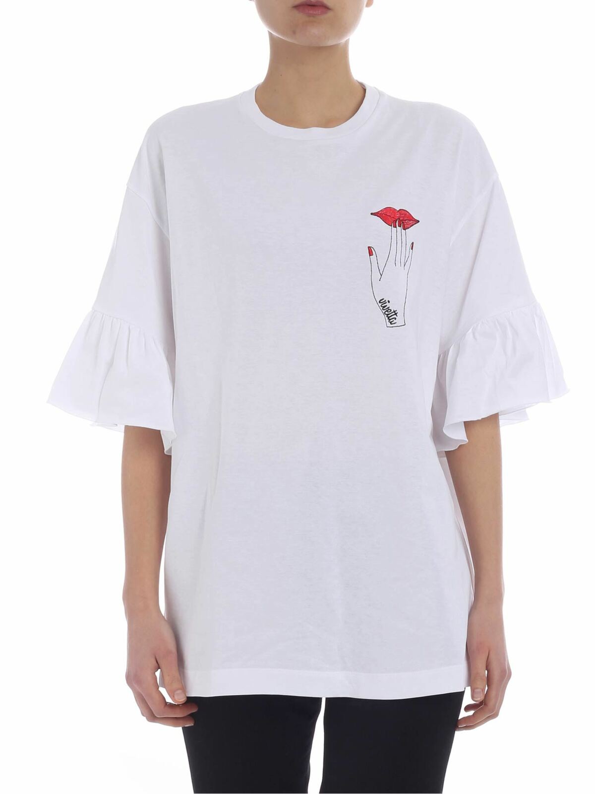 Ivrea t-shirt in white 91VV905001 (VIVETTA / Tシャツ・カットソー ) | VIVETTA (ヴィヴェッタ)