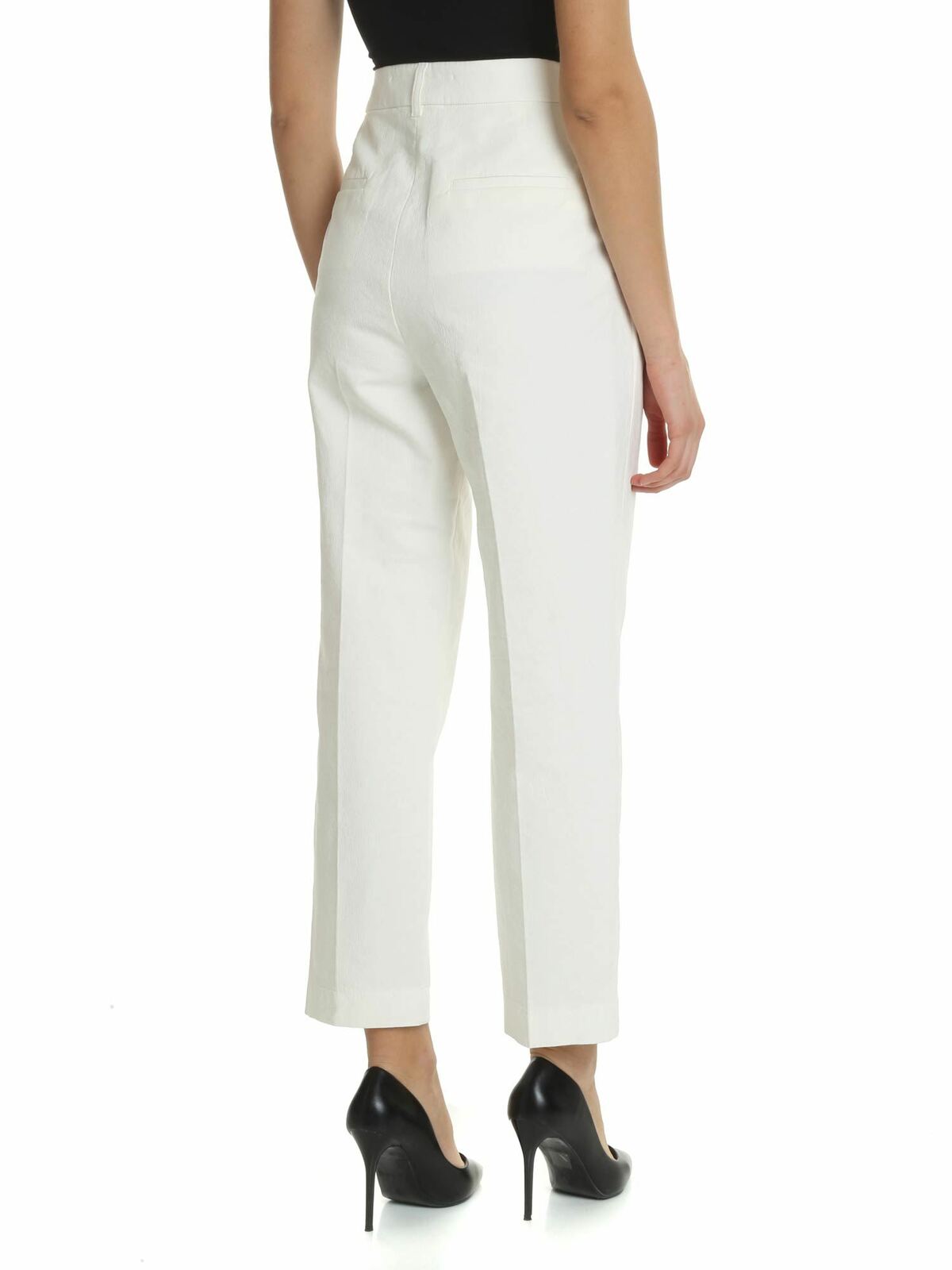 White jeans with front pleats CHS19SDP15163106 (See By Chloé / ジーンズ ) | See By Chloé (シーバイクロエ)(2)