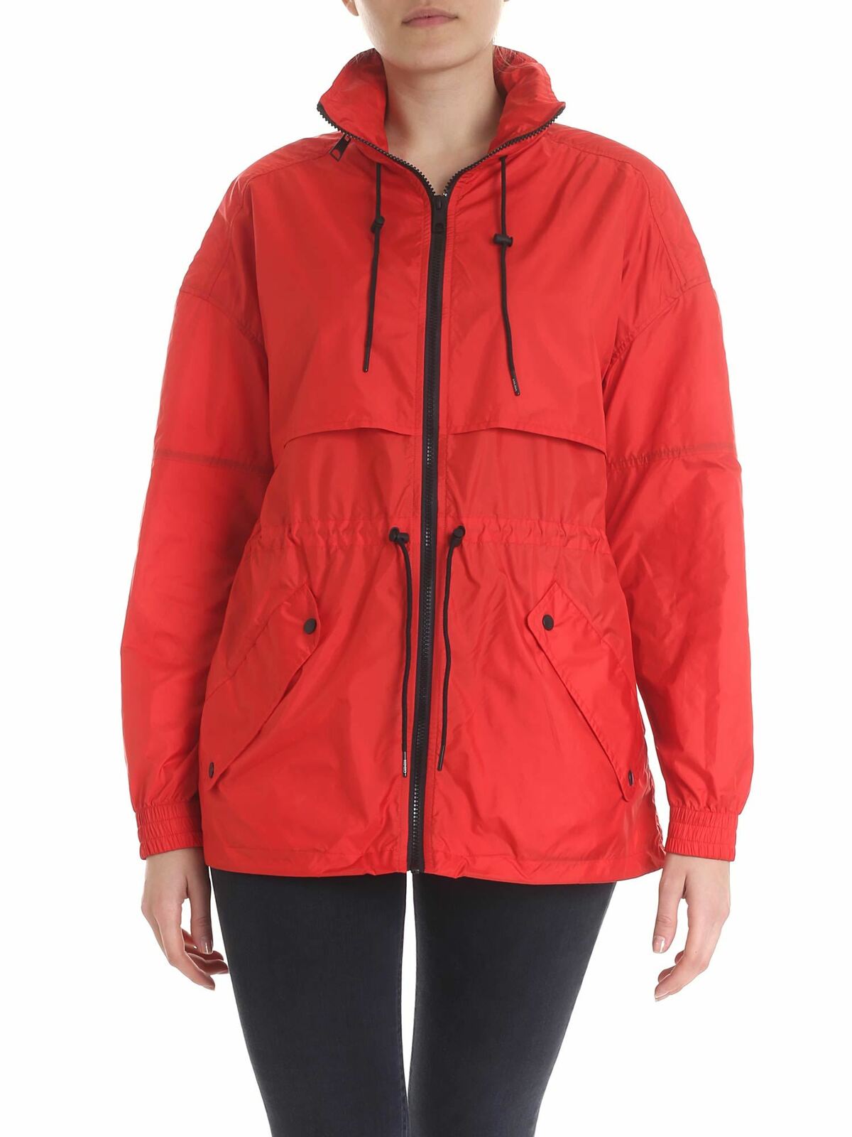 Red technical jacket with logo 2BL09256021 (KENZO / カジュアルジャケット・ベスト ) | KENZO (ケンゾー)
