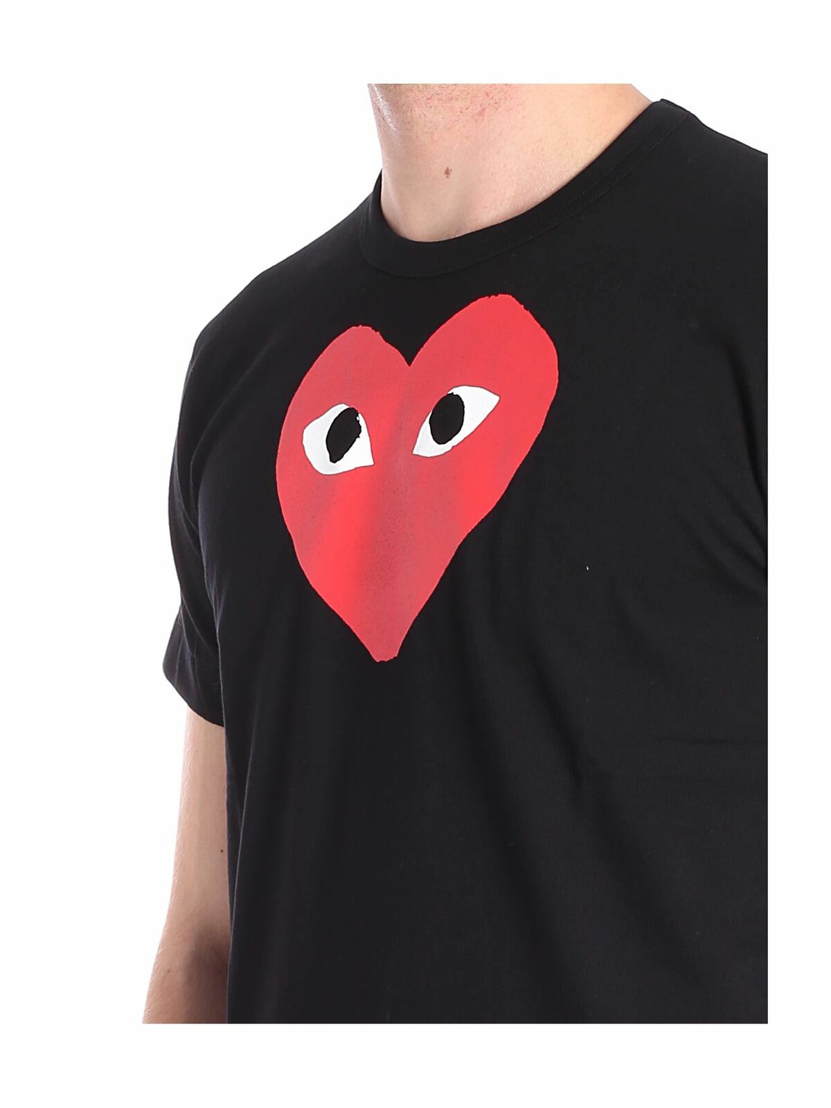 Black red Heart T-shirt AZT1120511 (PLAY Comme Des Garçons / Tシャツ・カットソー ) | PLAY Comme Des Garçons (プレイ コムデギャルソン)(3)