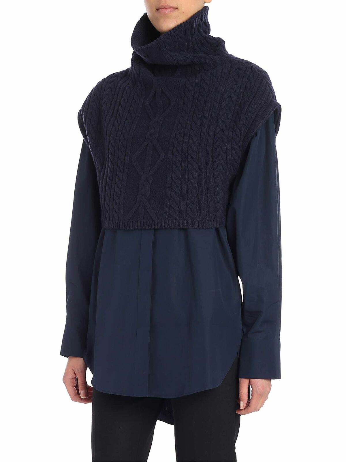 Blue shirt with Mandarin collar 1CH1895HP76 (KENZO / シャツ・ブラウス ) | KENZO (ケンゾー)(1)