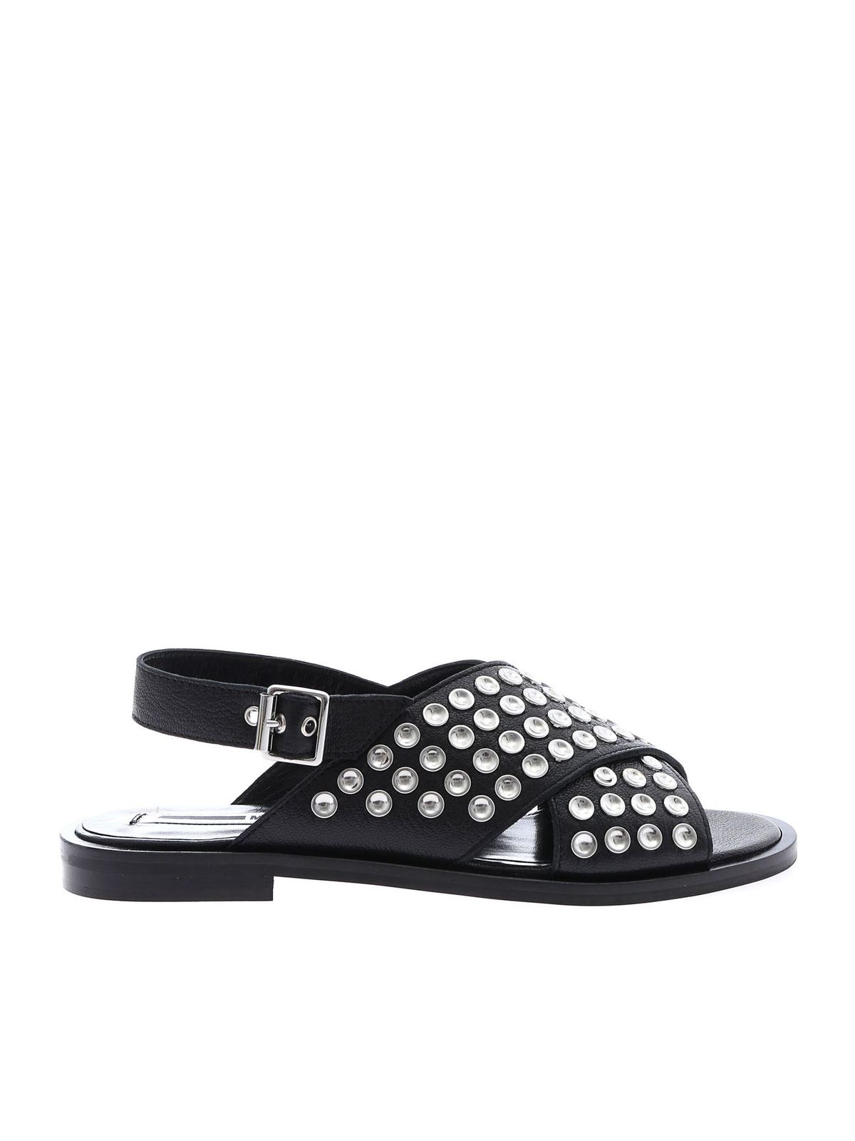 Black Kim studded sandals 556932R25941000 (McQ / サンダル ) | McQ (マックキュー)