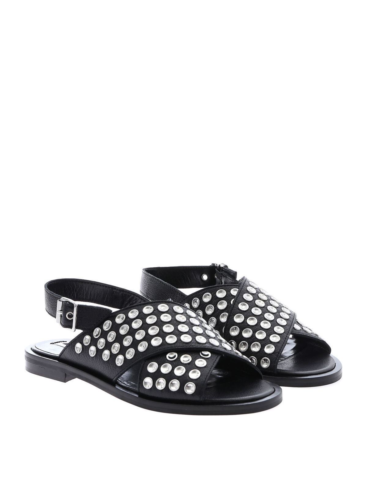 Black Kim studded sandals 556932R25941000 (McQ / サンダル ) | McQ (マックキュー)(1)