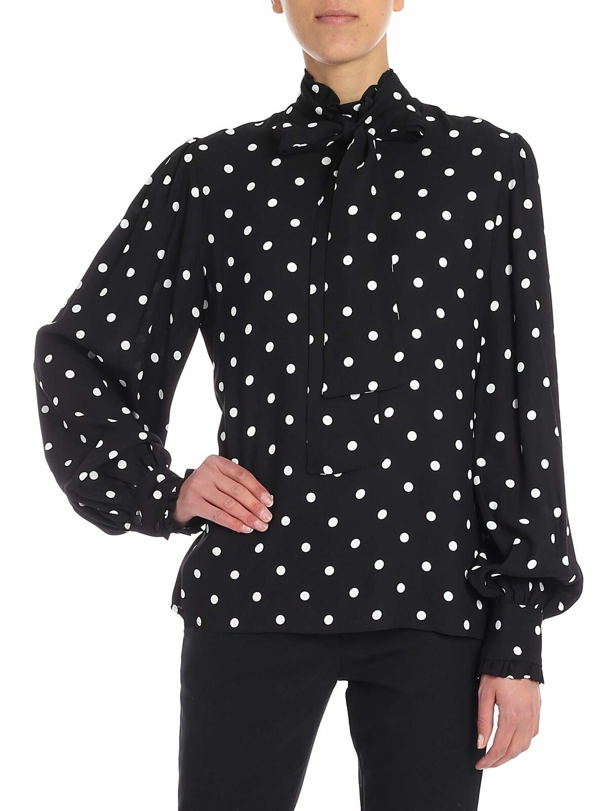 Black polka dot blouse 84VP24832 (VIVETTA / シャツ・ブラウス ) | VIVETTA (ヴィヴェッタ)