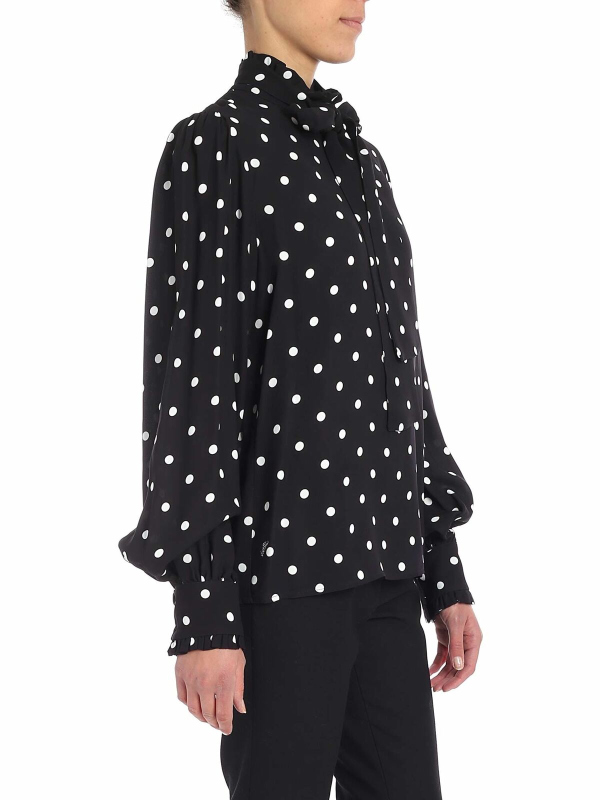 Black polka dot blouse 84VP24832 (VIVETTA / シャツ・ブラウス ) | VIVETTA (ヴィヴェッタ)(1)