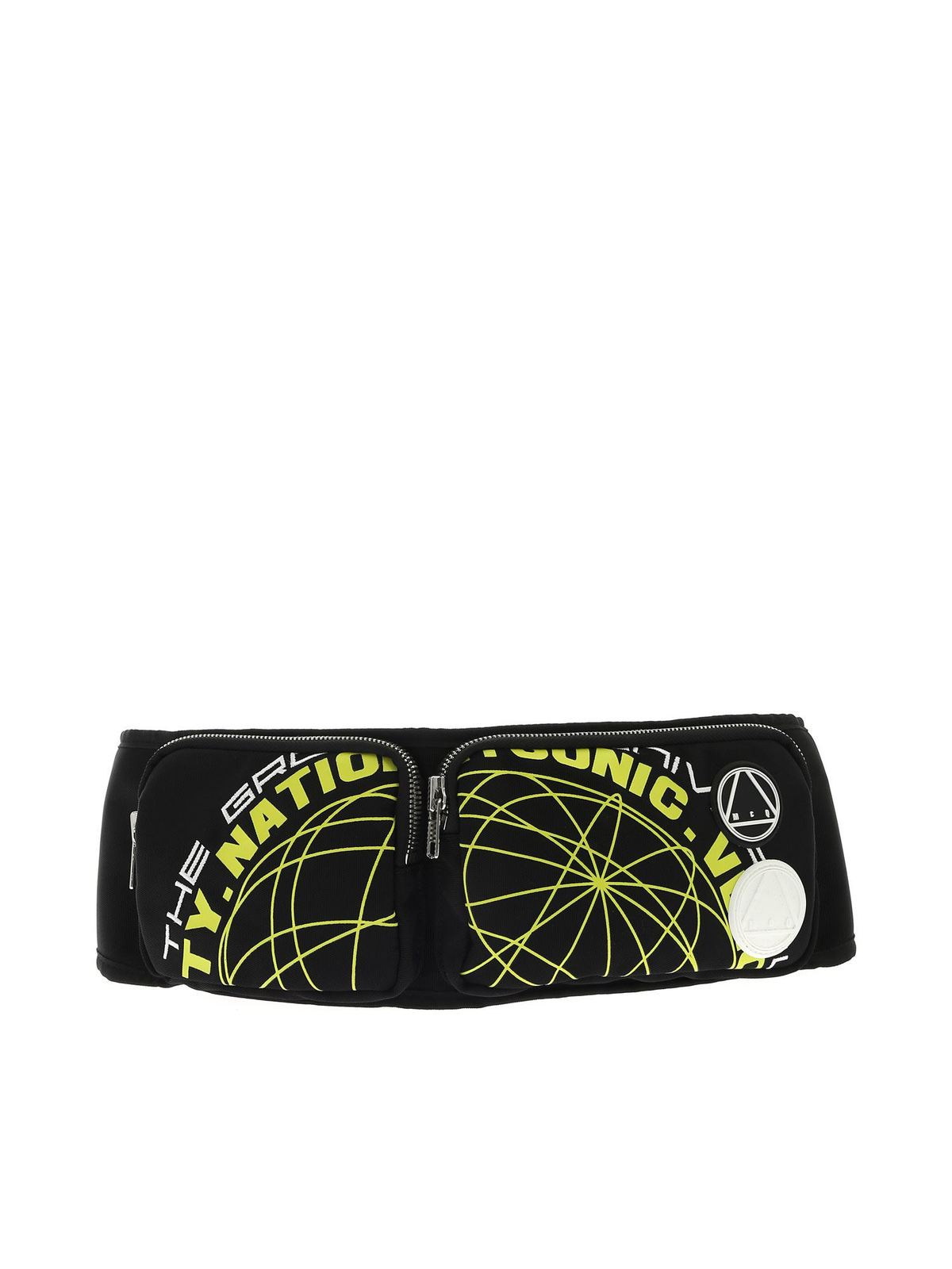 Black belt bag with neon prints 571011R4B981000 (McQ / ボディ・ベルトバッグ ) | McQ (マックキュー)