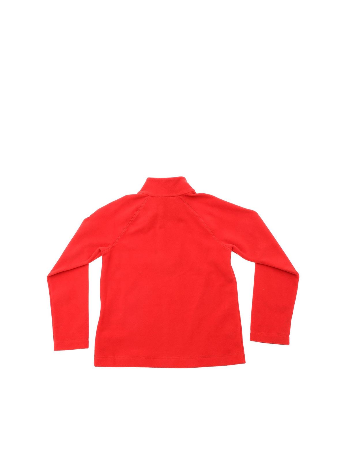 Red fleece sweatshirt with logo 81011058009345E (Moncler / スウェット・フーディー ) | Moncler (モンクレール)(1)