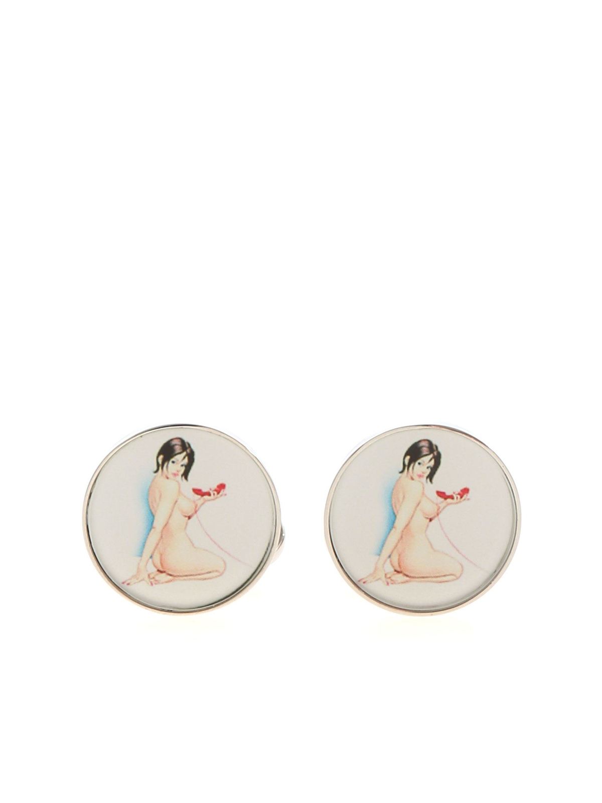 Anlady cufflinks in silver color M1ACUFFANLADY01 (Paul Smith / カフ・ピンズ・ブローチ ) | Paul Smith (ポール・スミス)