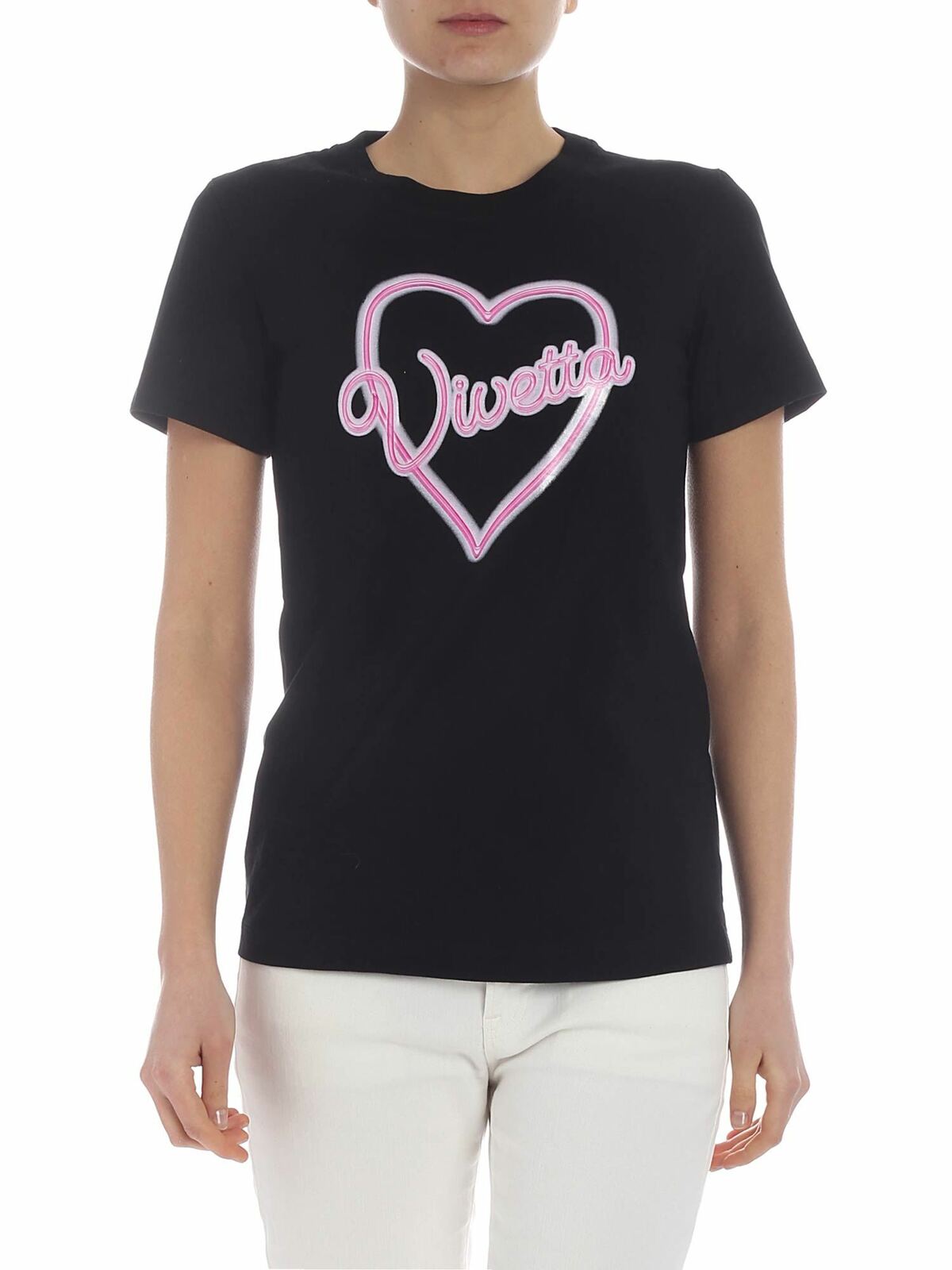 Tarquinia T-shirt in black 91VV904999 (VIVETTA / Tシャツ・カットソー ) | VIVETTA (ヴィヴェッタ)
