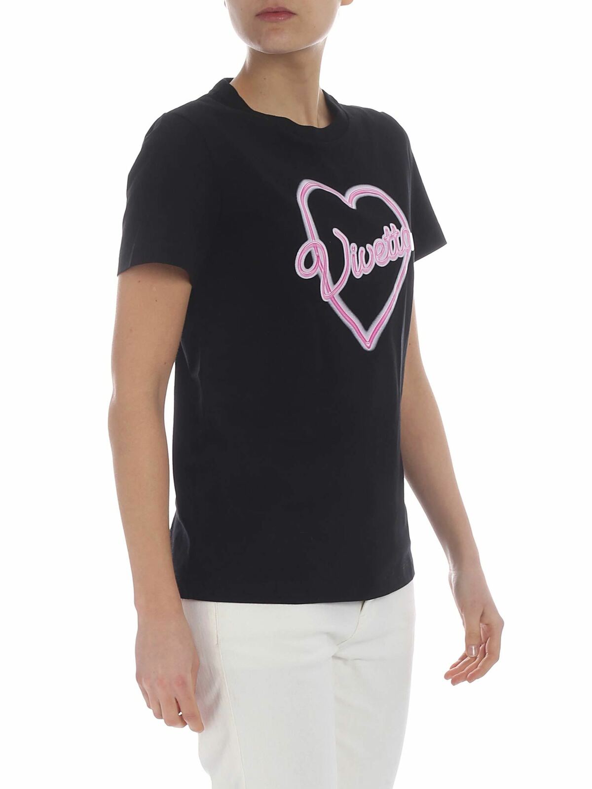Tarquinia T-shirt in black 91VV904999 (VIVETTA / Tシャツ・カットソー ) | VIVETTA (ヴィヴェッタ)(1)
