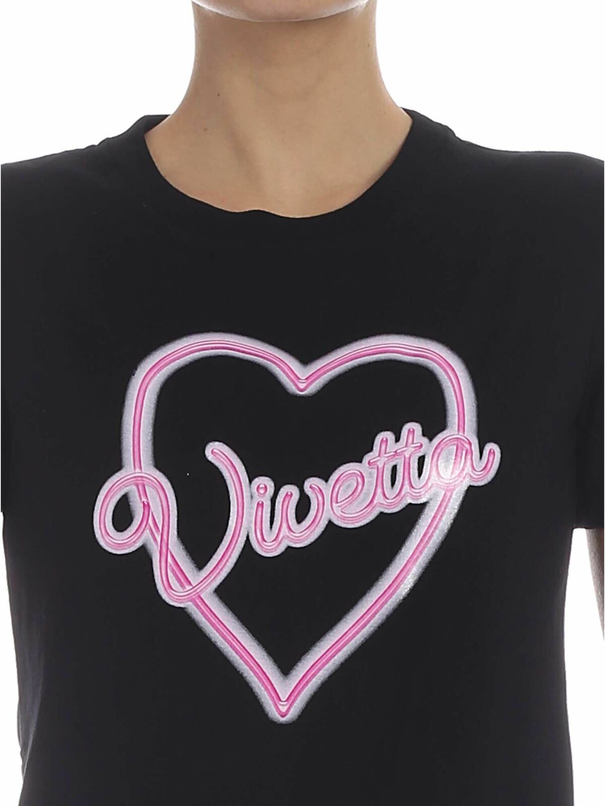 Tarquinia T-shirt in black 91VV904999 (VIVETTA / Tシャツ・カットソー ) | VIVETTA (ヴィヴェッタ)(3)