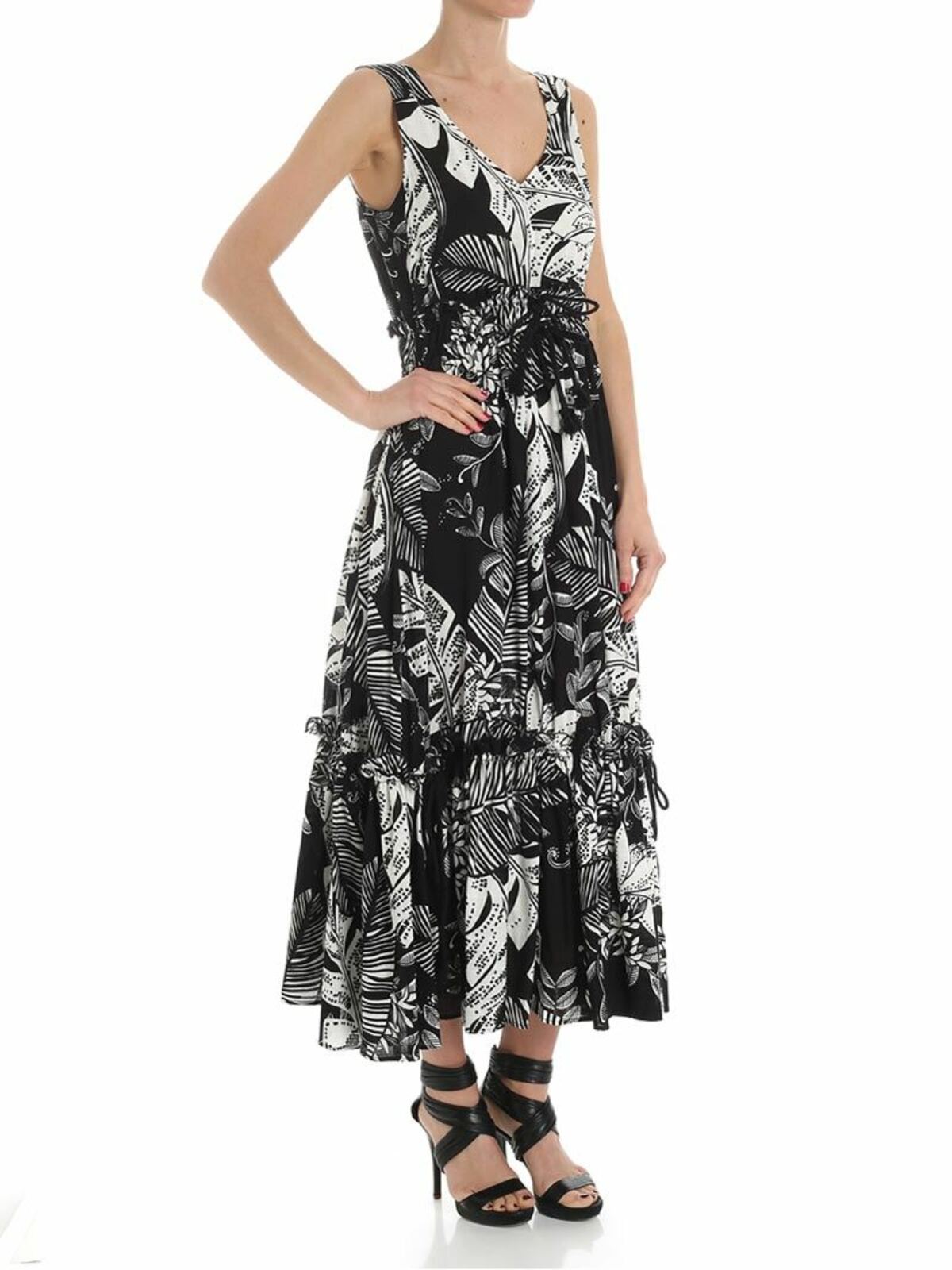 Black and white floral dress CHS18URO01025905 (See By Chloé / ワンピース・ドレス・オールインワン ) | See By Chloé (シーバイクロエ)(1)
