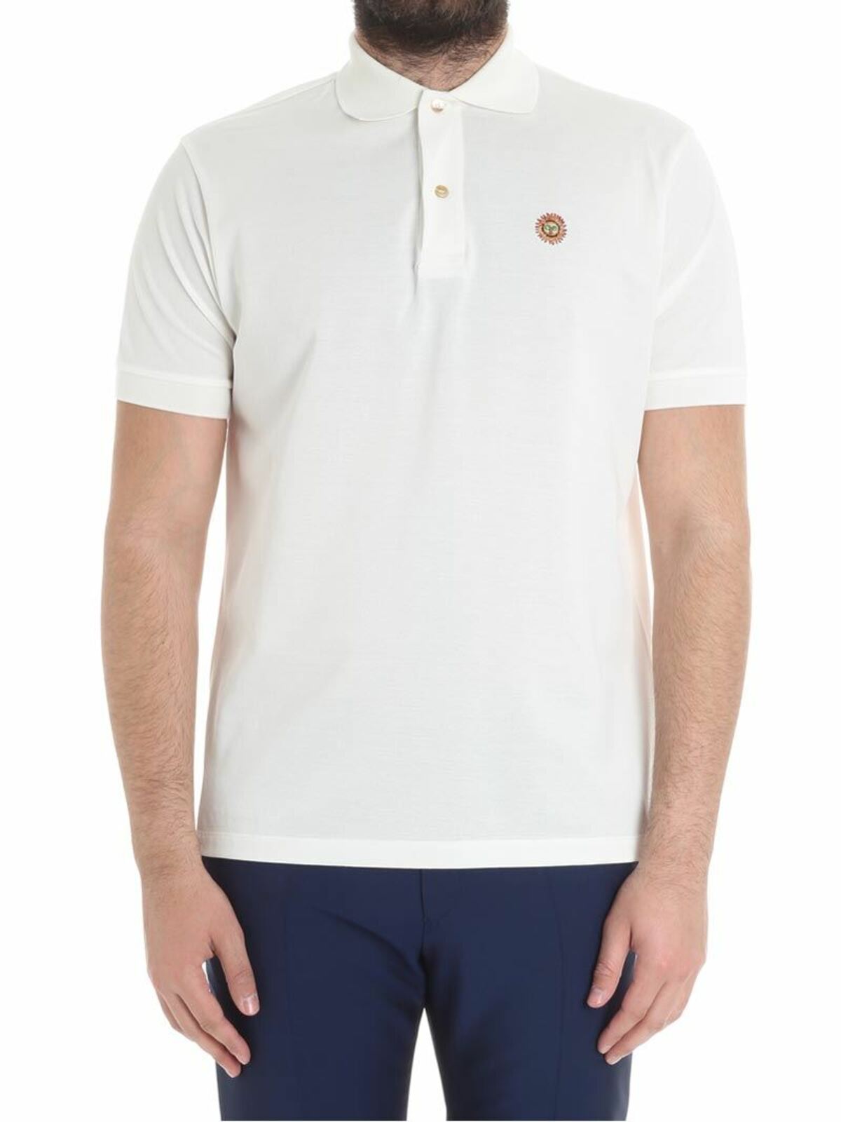 White polo with Sole embroidery PUXC698PD7101 (Paul Smith / ポロシャツ ) | Paul Smith (ポール・スミス)