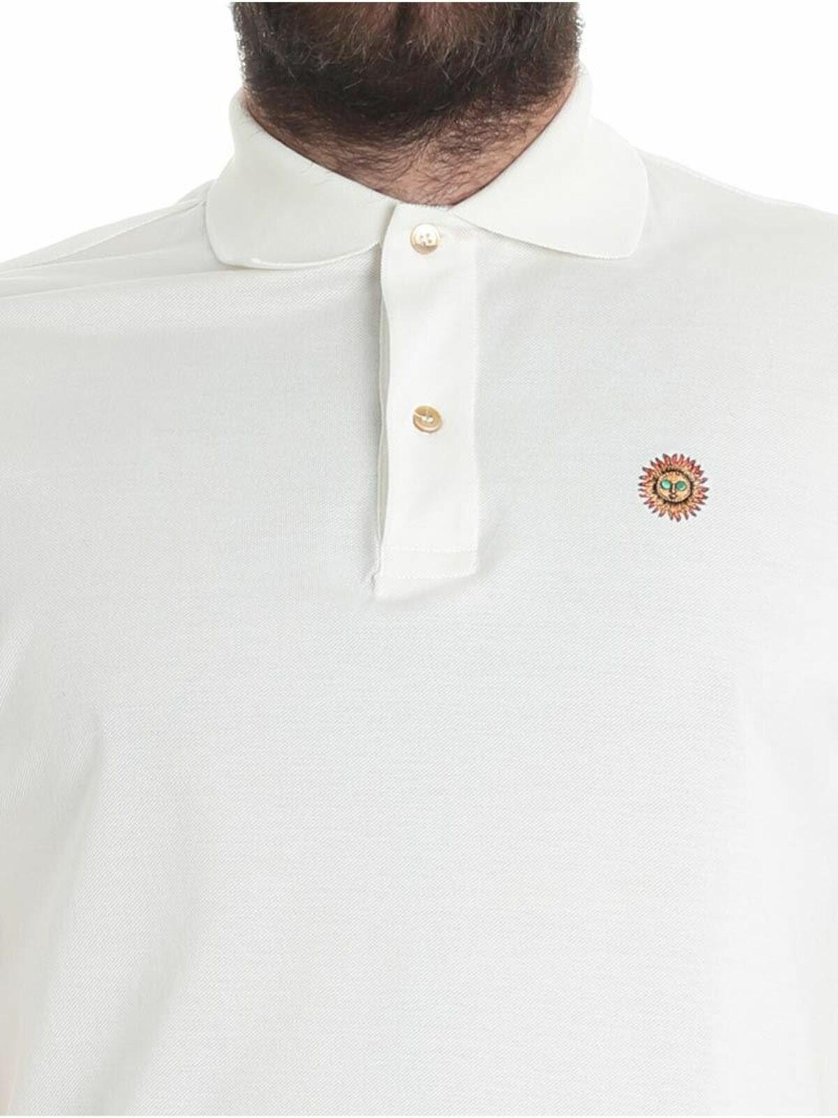 White polo with Sole embroidery PUXC698PD7101 (Paul Smith / ポロシャツ ) | Paul Smith (ポール・スミス)(3)