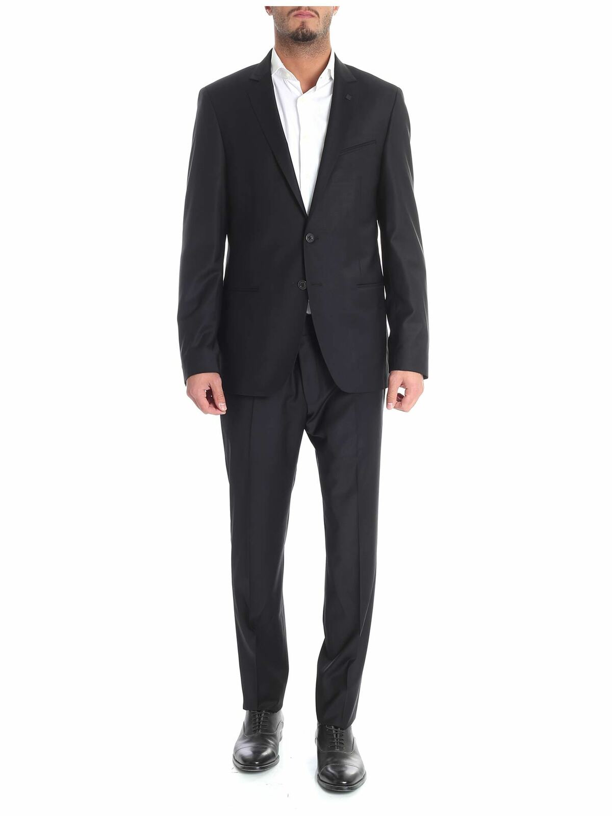 Black wool two button suit 105212582096990 (KARL LAGERFELD / スーツ・ジャケット ) | KARL LAGERFELD (カール・ラガーフェルド)
